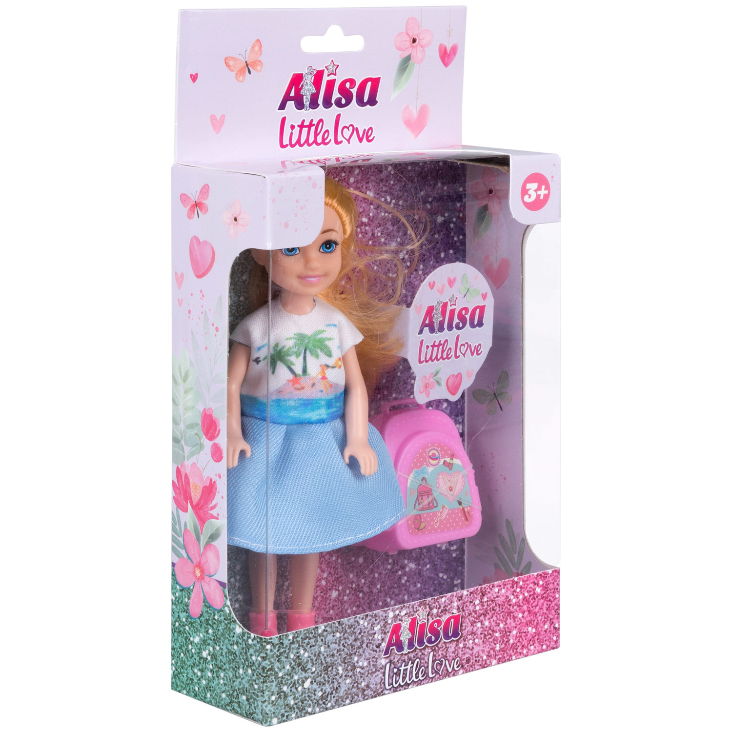 Кукла Alisa Little Love 15,2 см блондинка с хвостиком, с портфелем