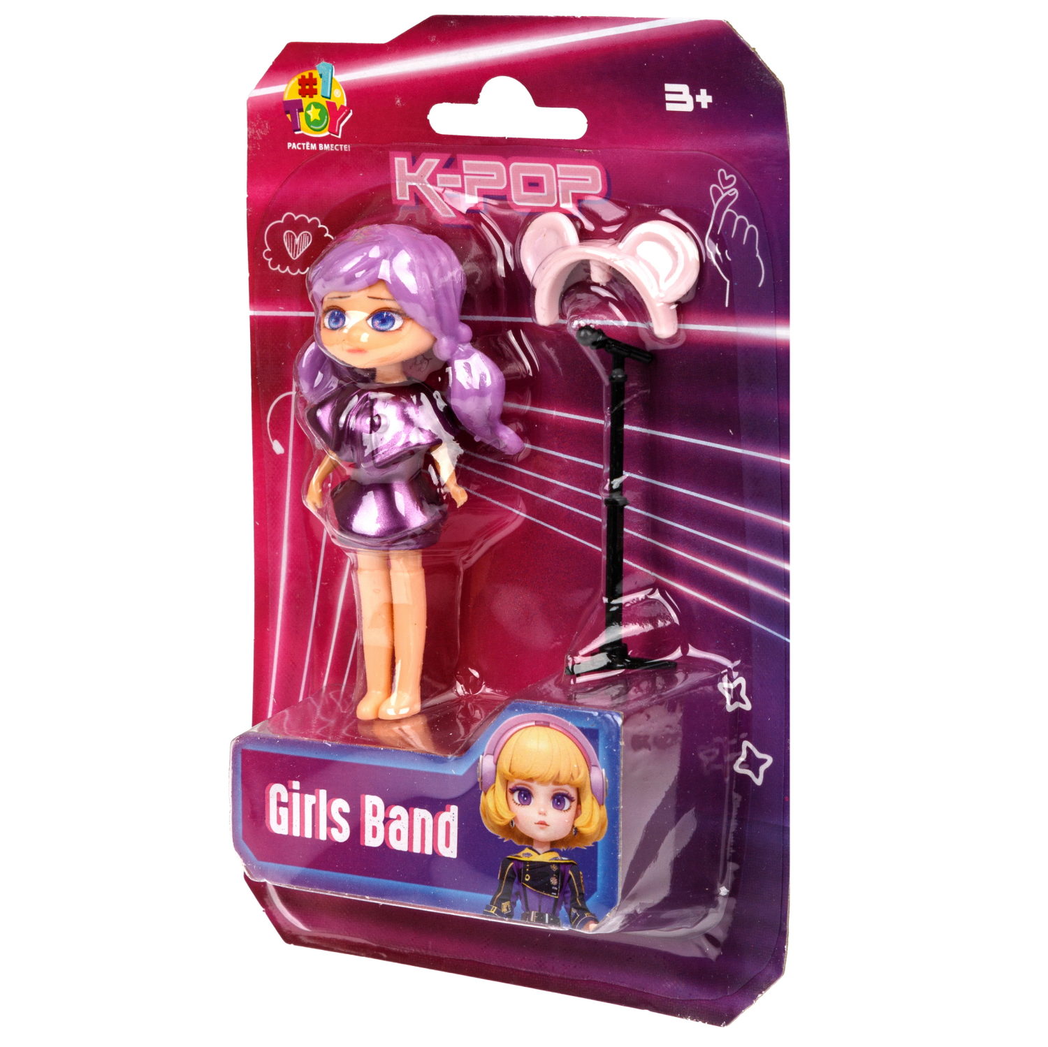 Кукла 1TOY K-POP Girls band с музыкальными инструментами, 30 видов в ассортименте