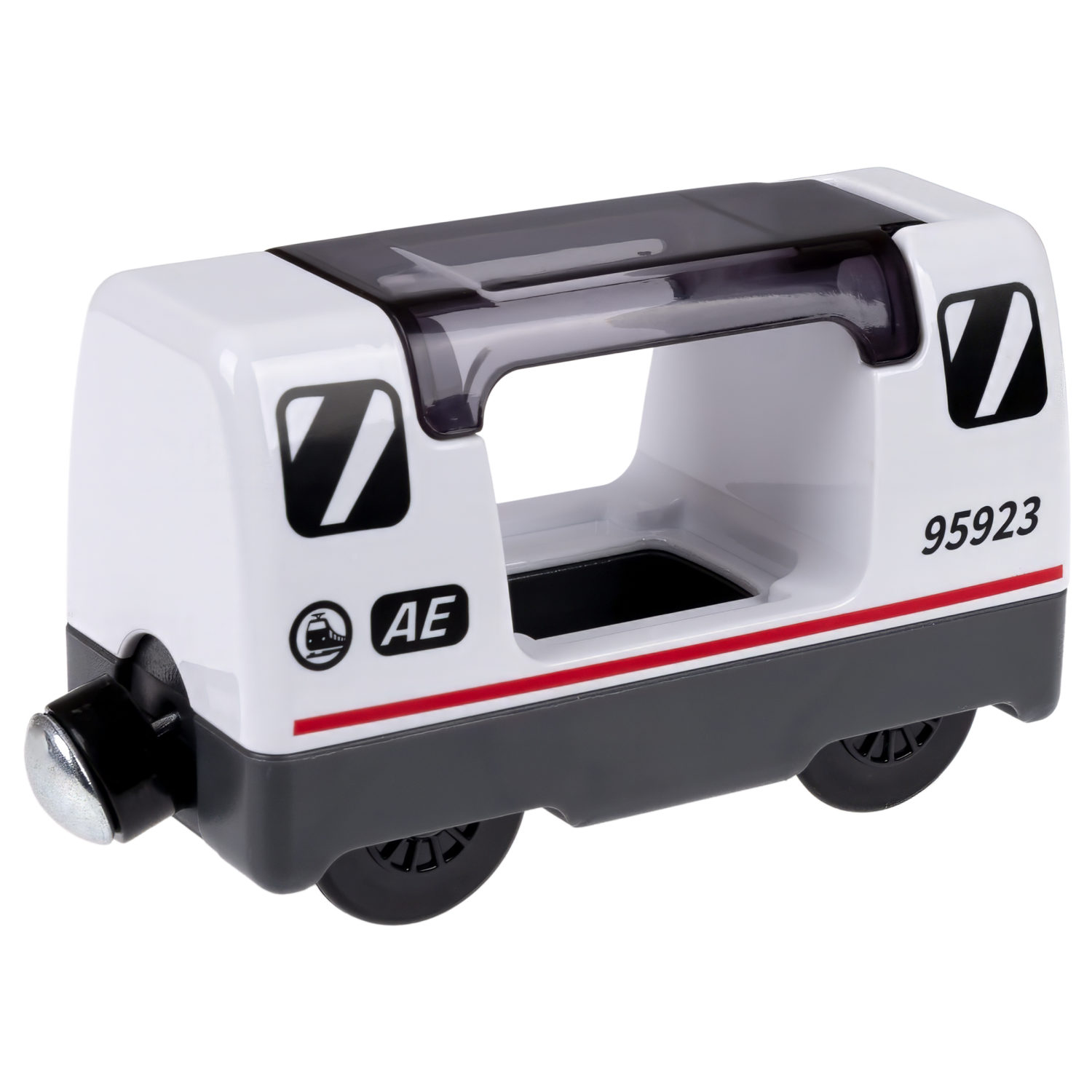 Деревянная железная дорога 1TOY GOODOK с электропоездом, 39 элементов