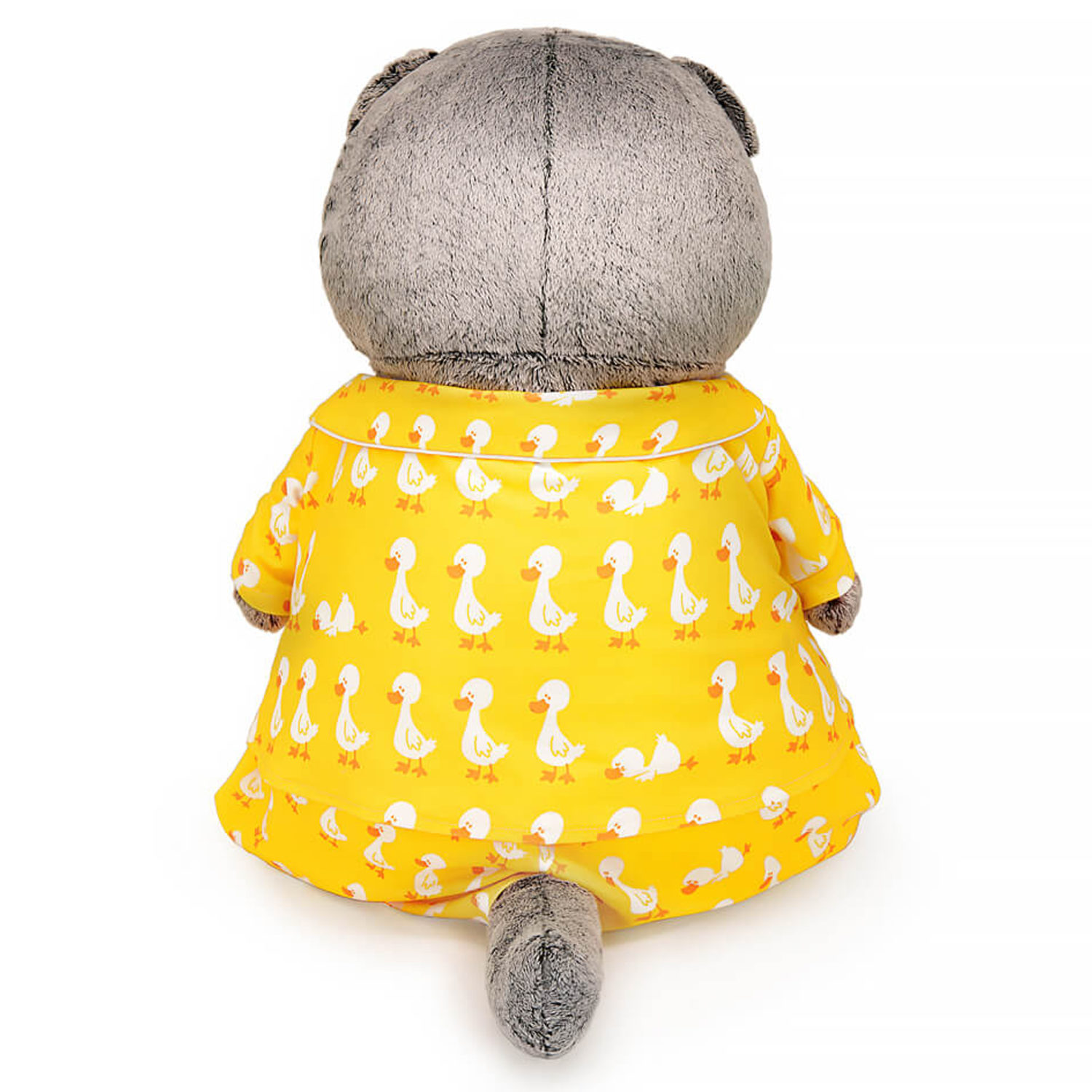 Мягкая игрушка Кот Басик в пижаме с принтом Гусик, 47 см