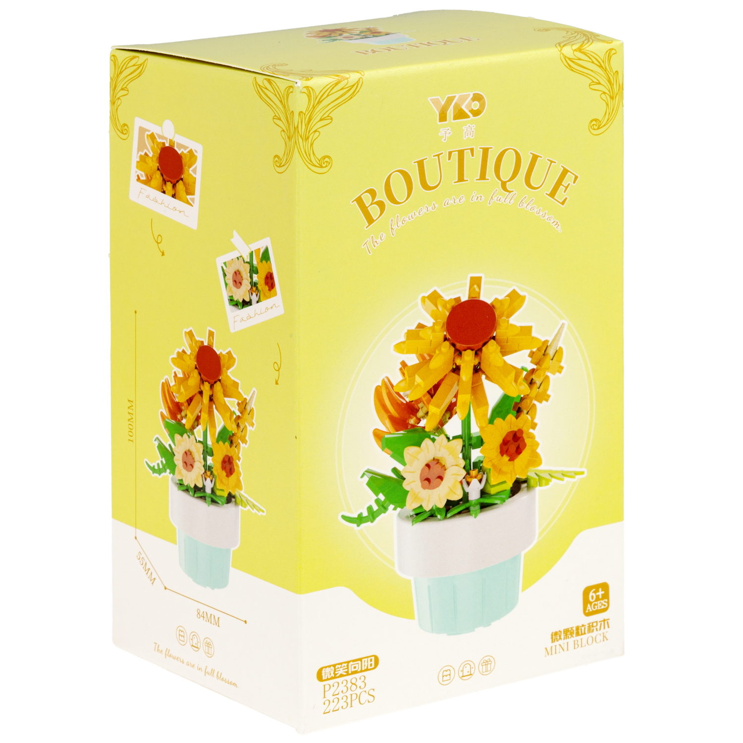 Конструктор 1TOY Blockformers "Цветы в горшках", 9 видов, от 138 до 223 деталей