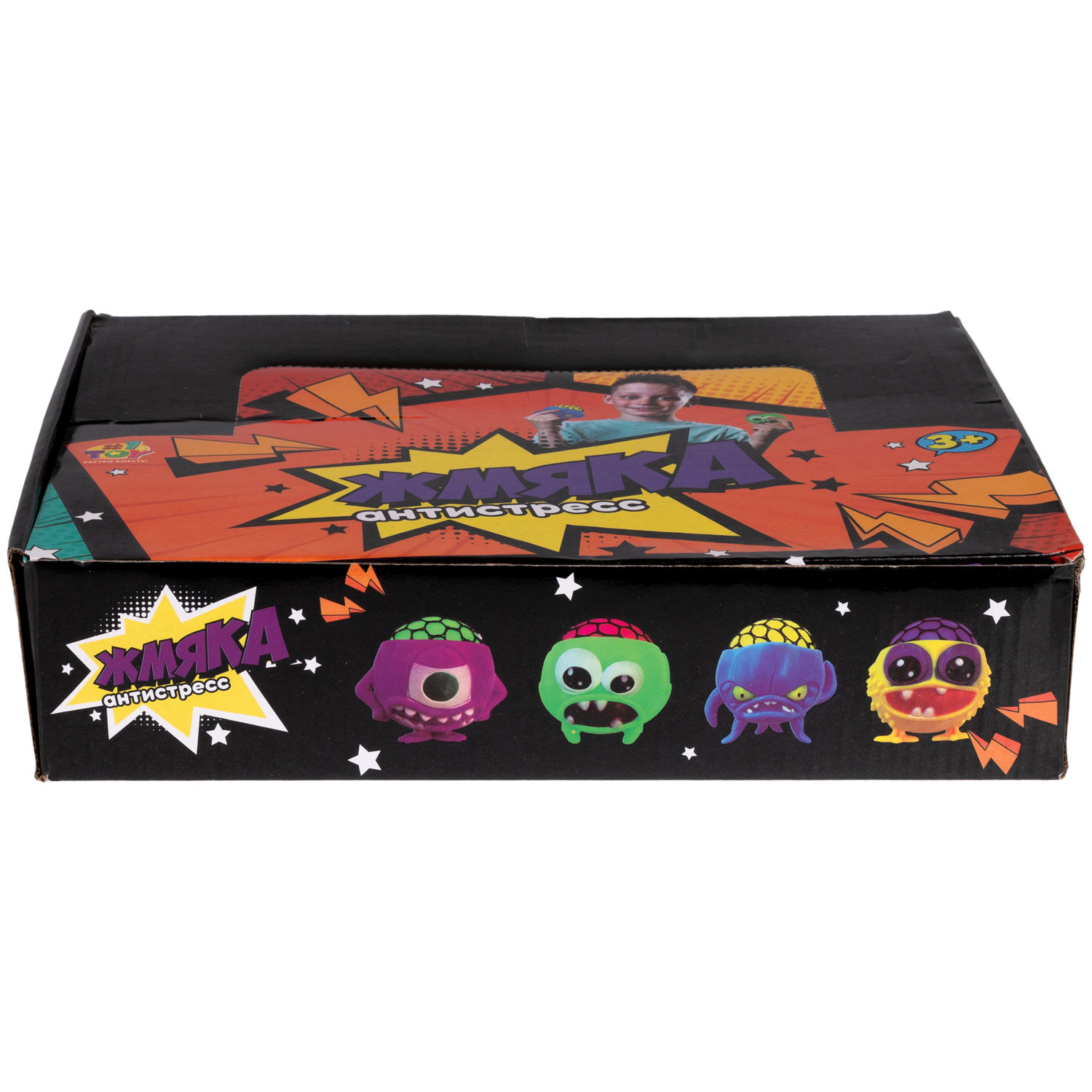 Антистресс-игрушка для рук 1toy Инопланетянин, для детей и взрослых, 4 цвета в ассортименте