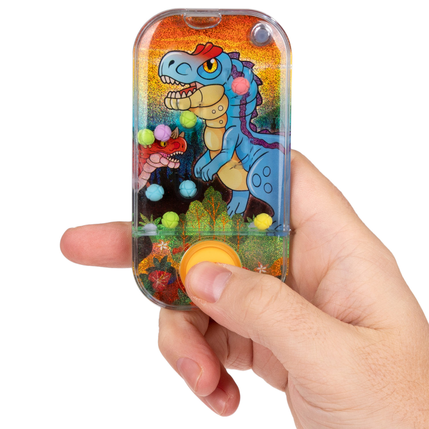 1TOY Игра с водой забрось мячики динозавры, 3 вида в ассортименте