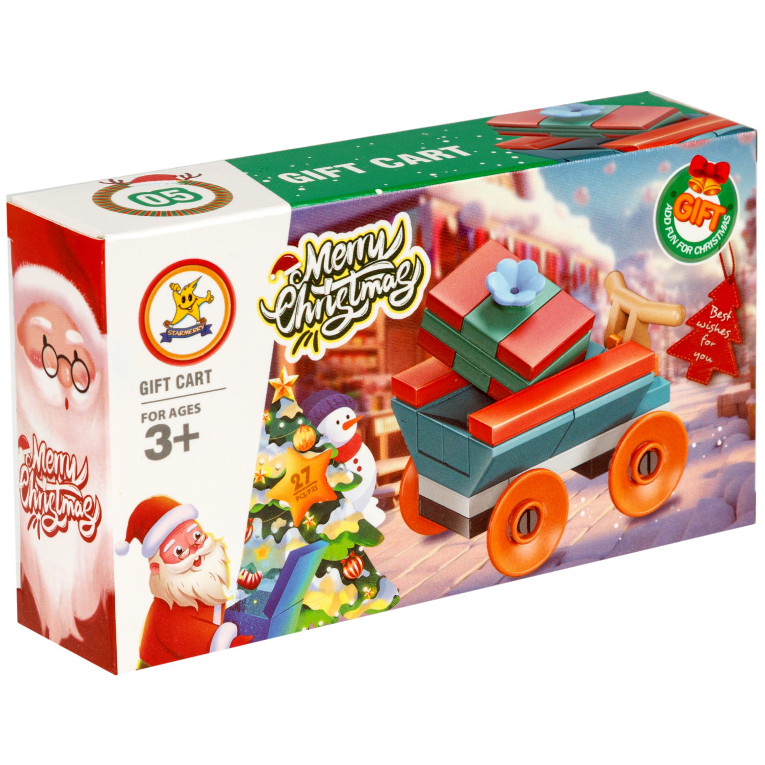 Конструктор 1TOY Blockformers "Рождество" 12 видов,  от 22 до 46 деталей