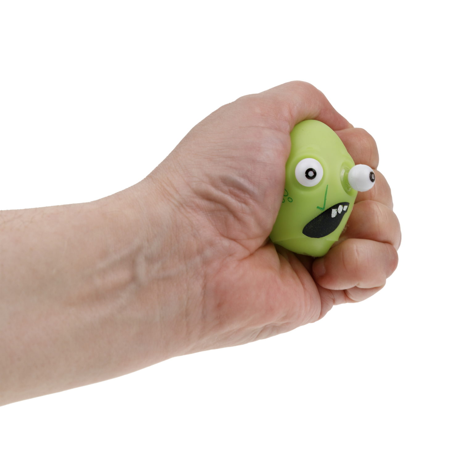 1toy Пучеглаз-антистресс "Зомби" 5,5х5x4,7 см, 4 вида в асс., 12 шт. в д/б