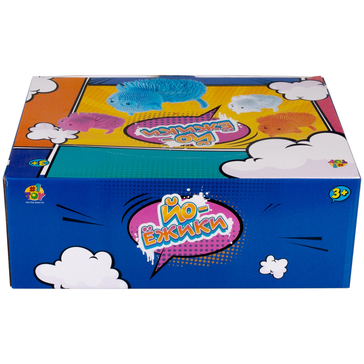 Игрушка-антистресс для рук 1toy Йо-Ёжики, "Кот" 20 см, 4 цвета в ассортименте