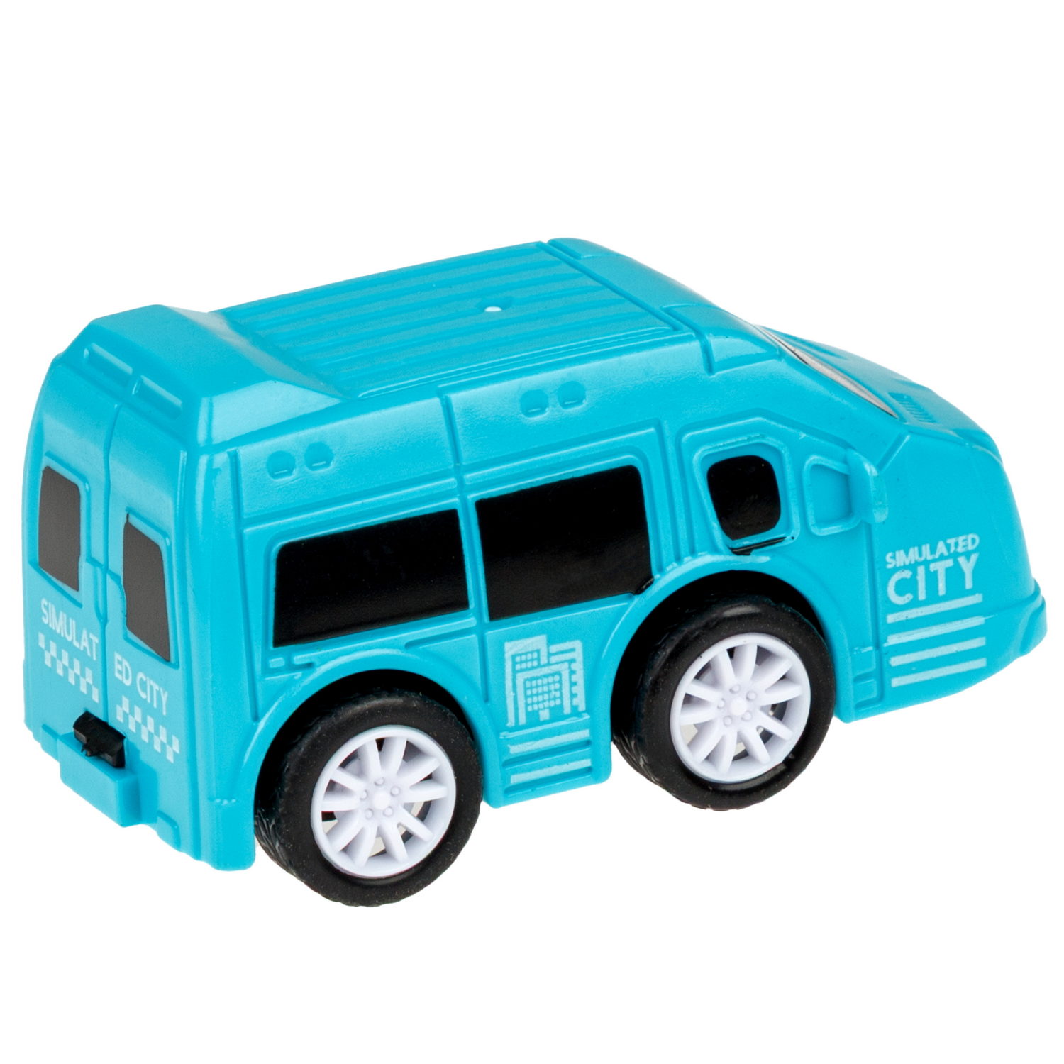 Игровой набор 1TOY Пазл-трек "Мегаполис" с машинкой, 4 вида, 10 деталей