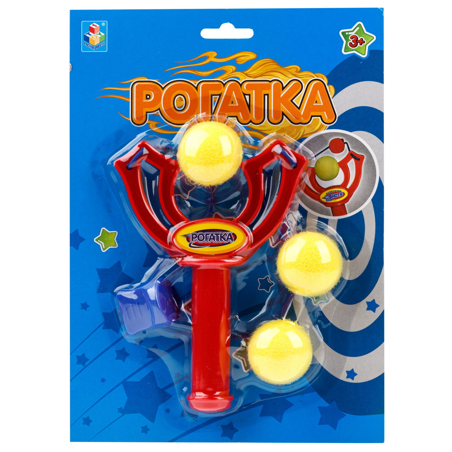 1toy Рогатка с 3 шариками, блистер