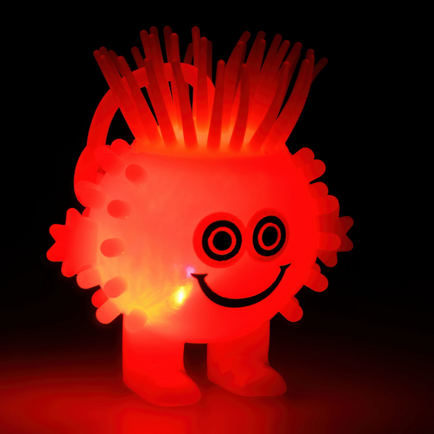 Светящаяся антистресс-игрушка для рук 1TOY Йо-Ёжик Тролль, для детей и взрослых, 4 вида в ассортименте