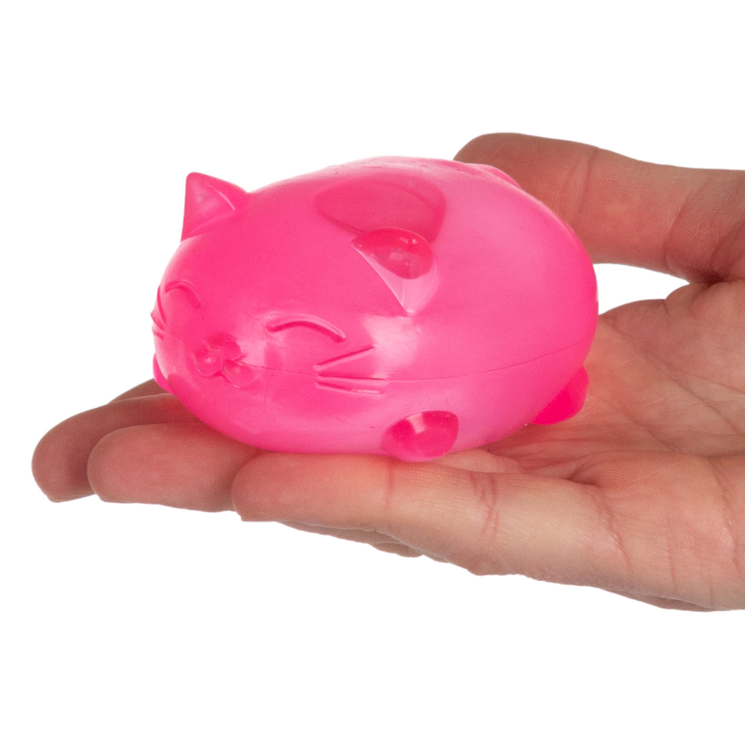 Антистресс-игрушка для рук 1TOY Крутой замес Супергель котик 4 цвета в ассортименте, 6*7,7 см