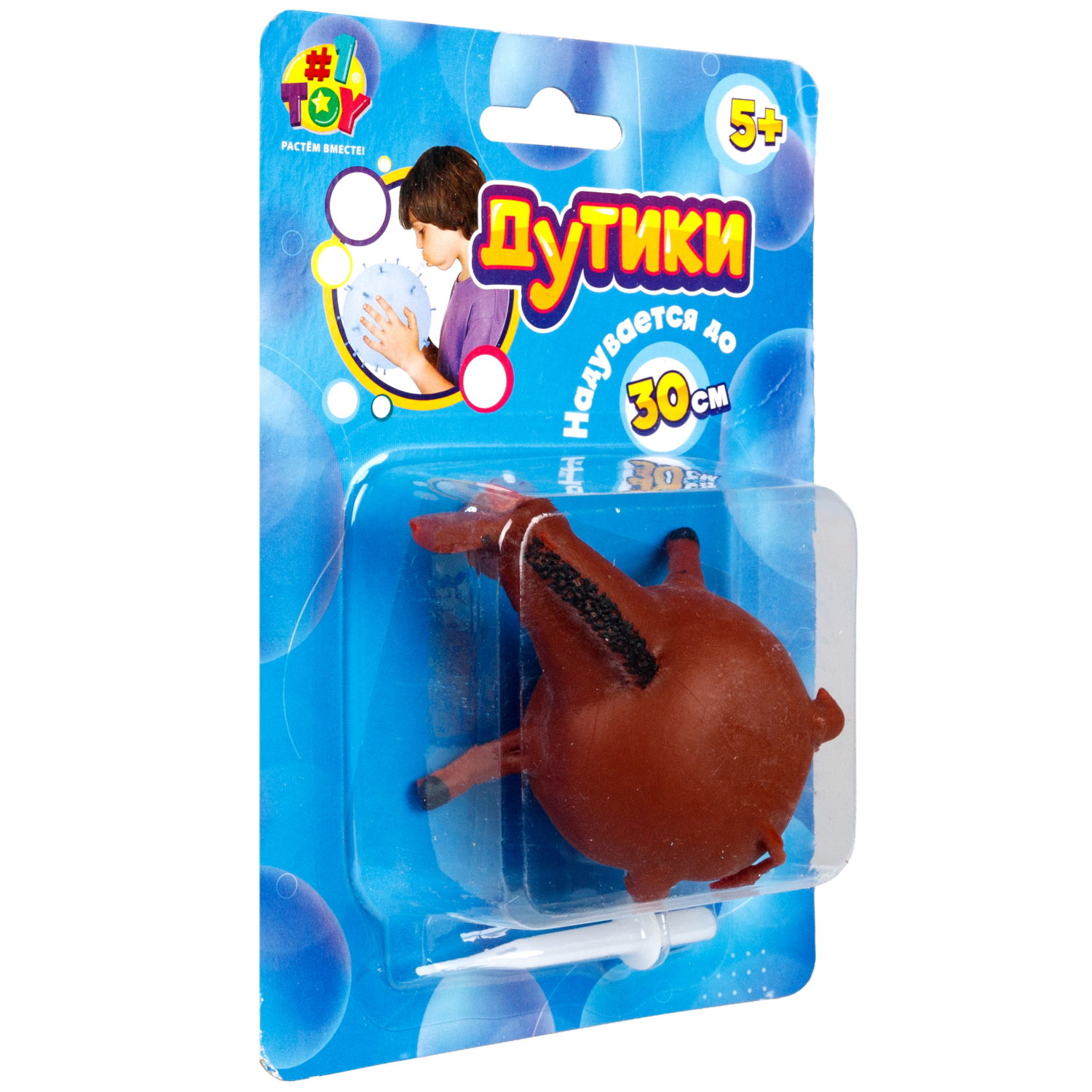 Игрушка ДУТИКИ 1TOY Животные, максимальный размер 30 см, 11 видов в ассортименте