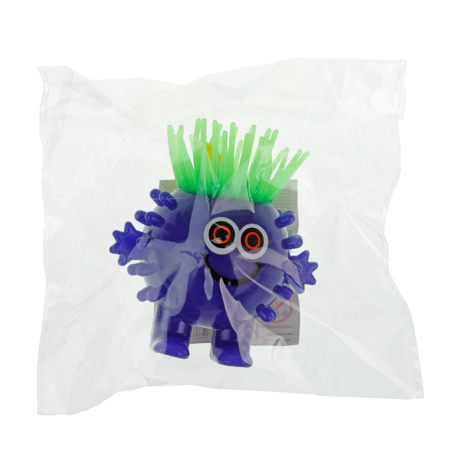 Светящаяся антистресс-игрушка для рук 1TOY Йо-Ёжик Тролль, для детей и взрослых, фиолетовая, 1 шт.