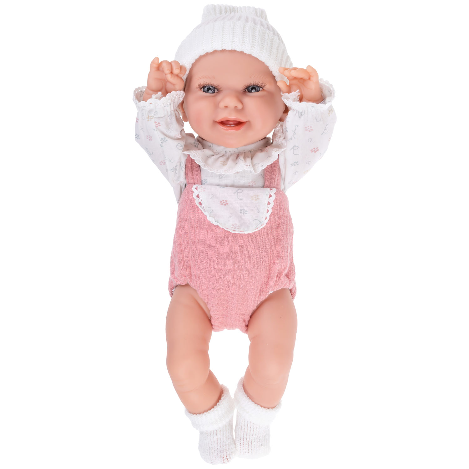 Испанская кукла для девочки reborn пупс Arias виниловая, силиконовая, с люлькой, 33 см