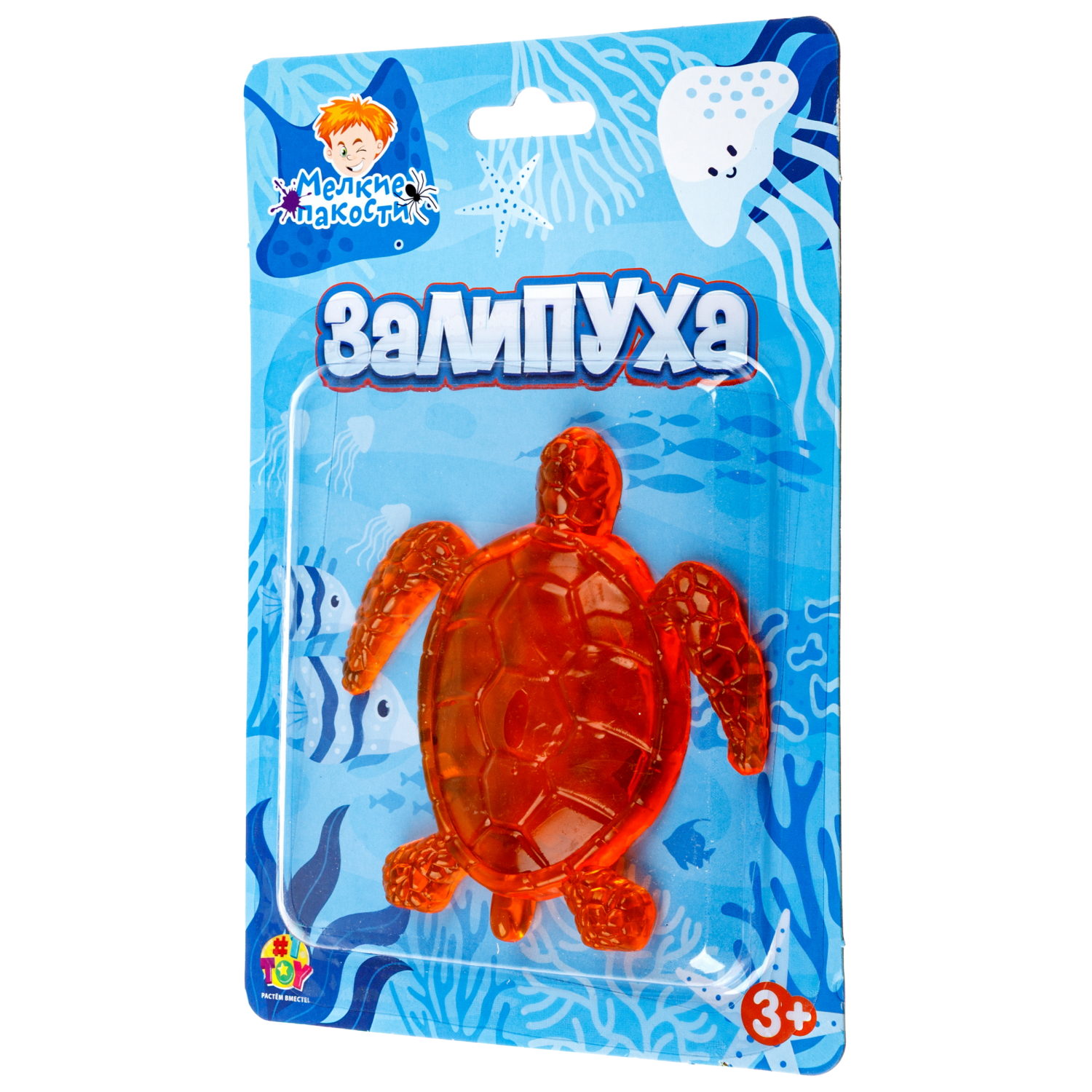 Игрушка-антистресс 1TOY Крутой замес Залипуха Черепаха