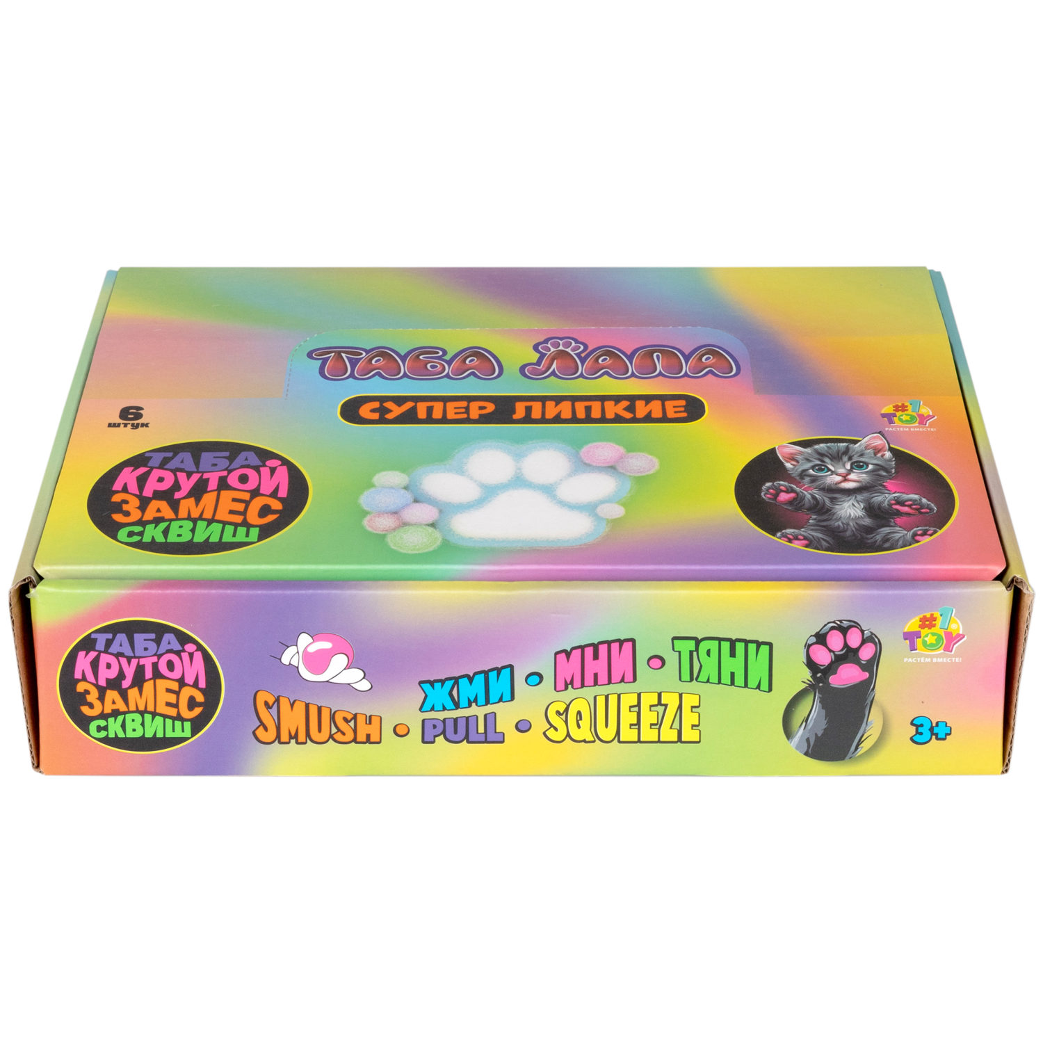 Таба лапа пушистая 1TOY Крутой замес, 11х4 см, в ассортименте