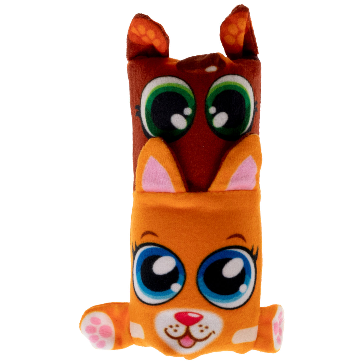 Скользун Вывернушка 2 в 1 1TOY Собака - котик, игрушка-антистресс для рук