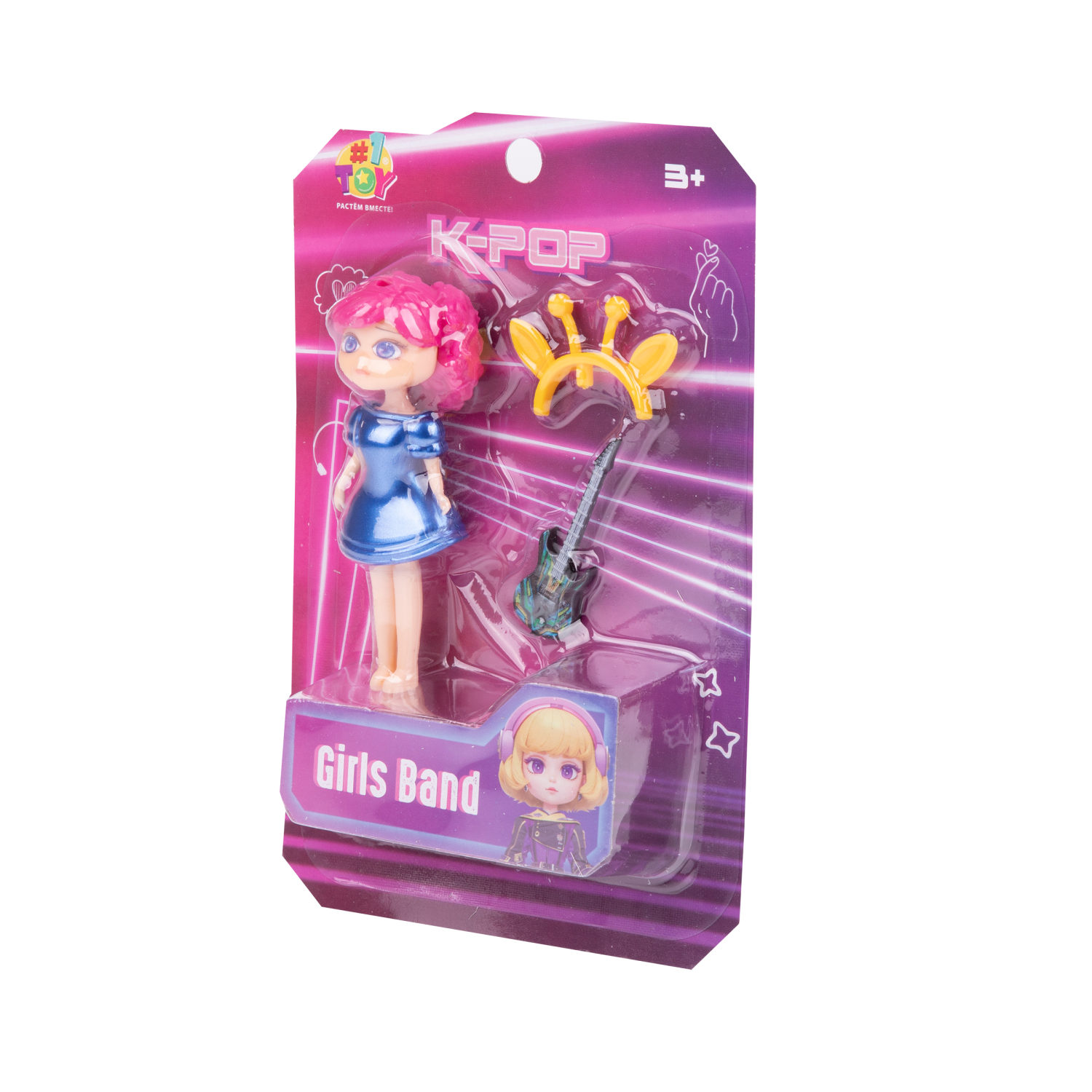 1TOY K-POP Girls band Кукла с муз.инструментом и аксессуарами, в асс.12 видов