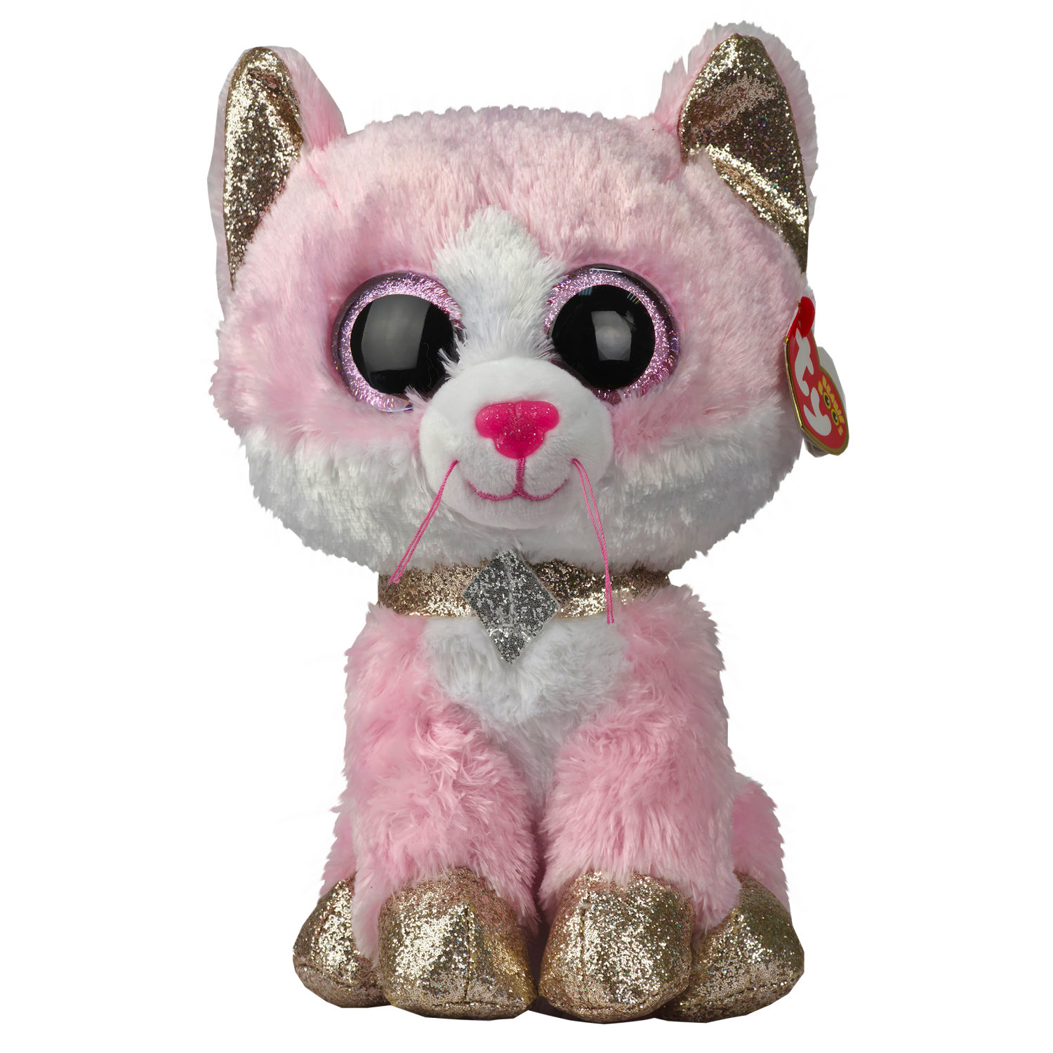 Мягкая игрушка TY Розовая Кошечка Фиона, 25 см