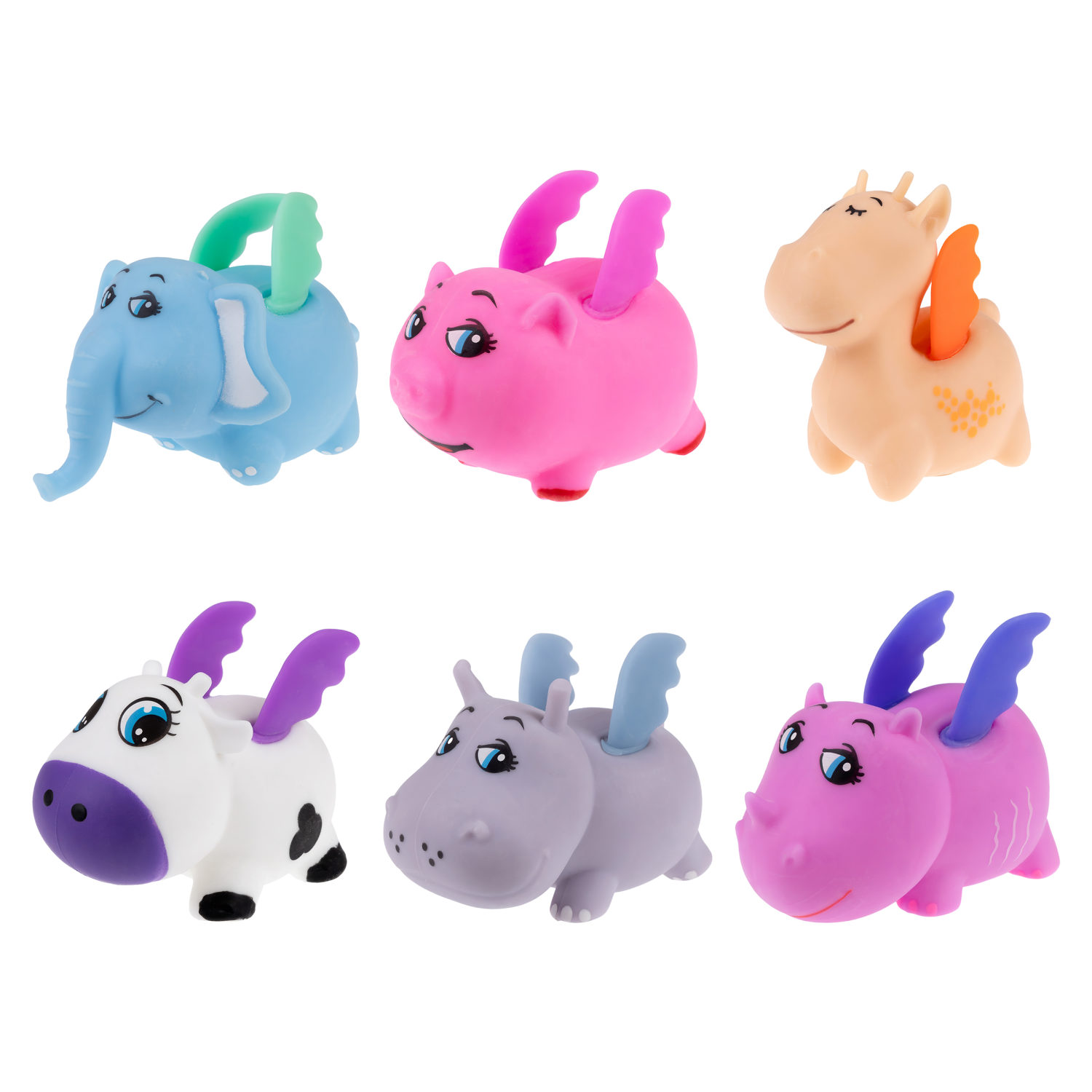 Жмяка 1TOY Животные с крыльями, в ассортименте