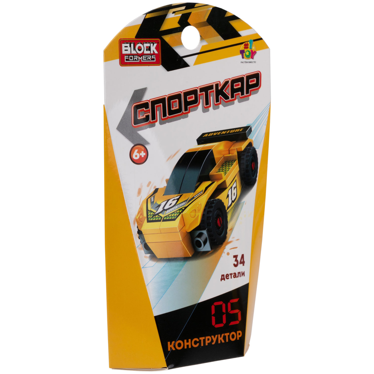 1TOY конструктор Blockformers "Спорткар", в ассортименте 6 видов