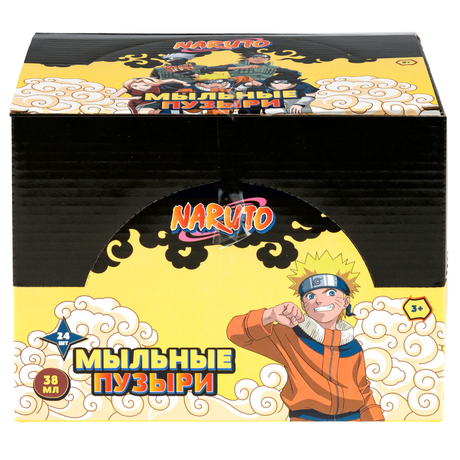 Мыльные пузыри Наруто 1TOY колба с кругляшом, 38 мл
