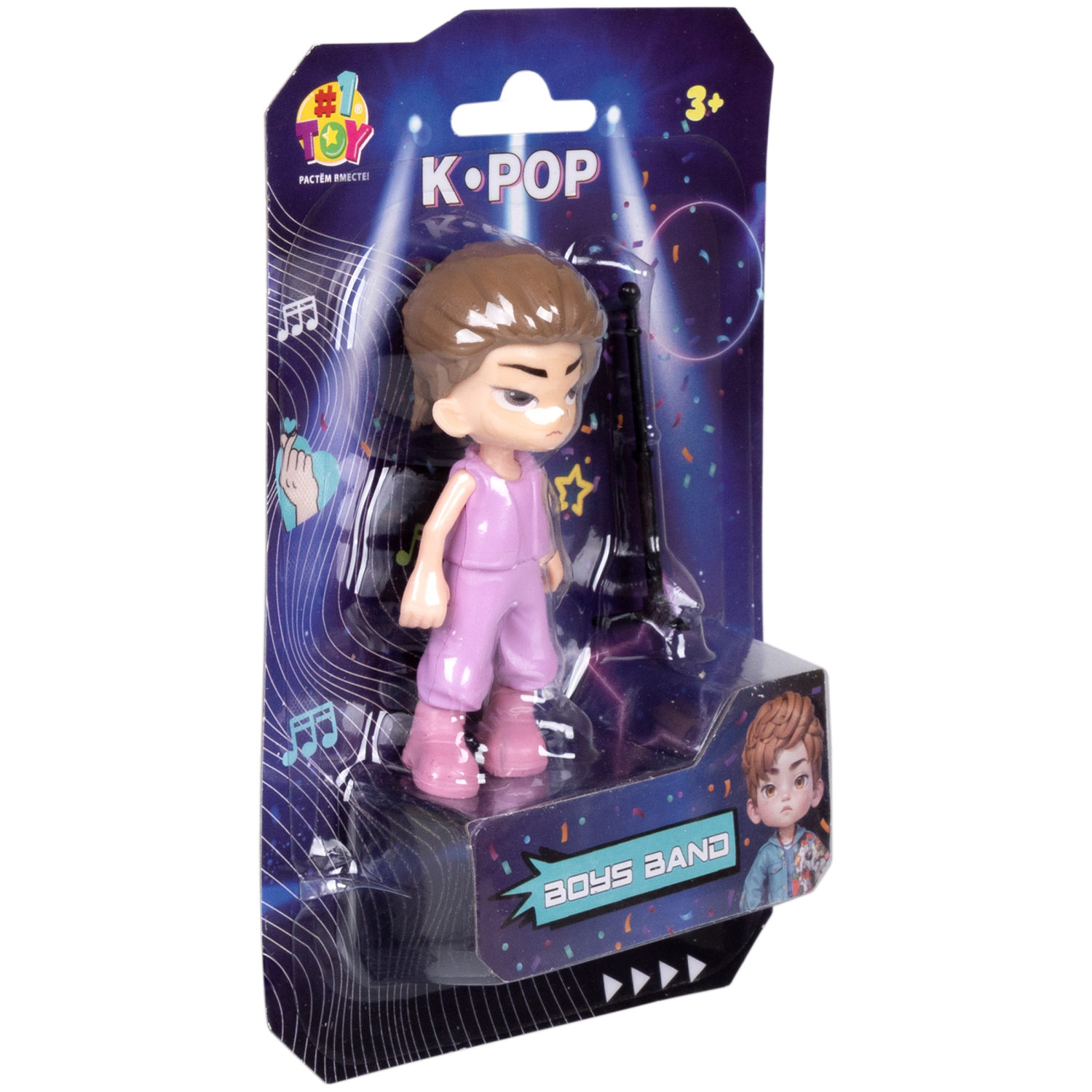 Кукла 1TOY K-POP Boys band с музыкальными инструментами, 6 видов в ассортименте