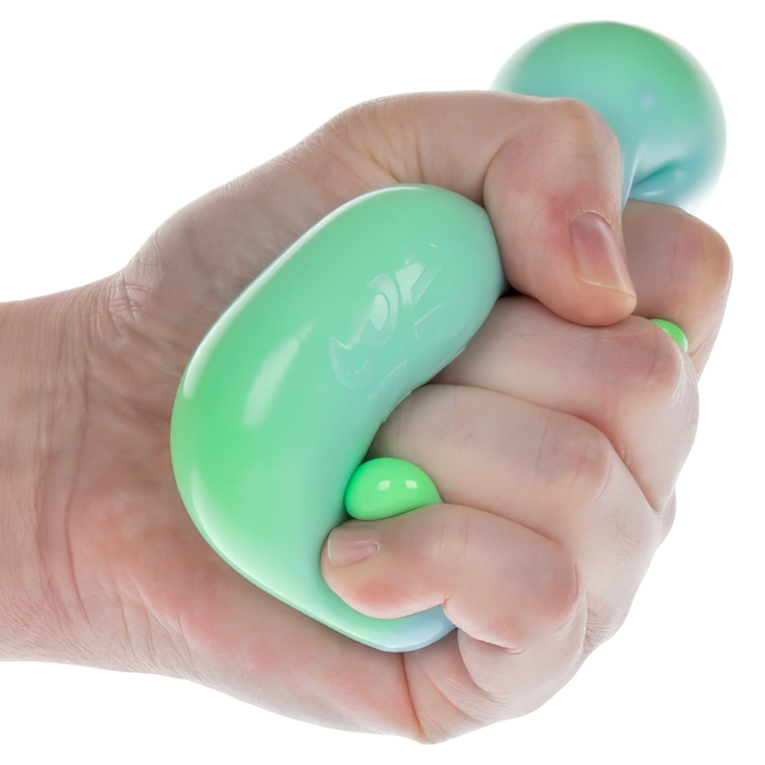 Игрушка-антистресс 1TOY Крутой замес Плюшарик, меняет цвет, 6 см, голубой