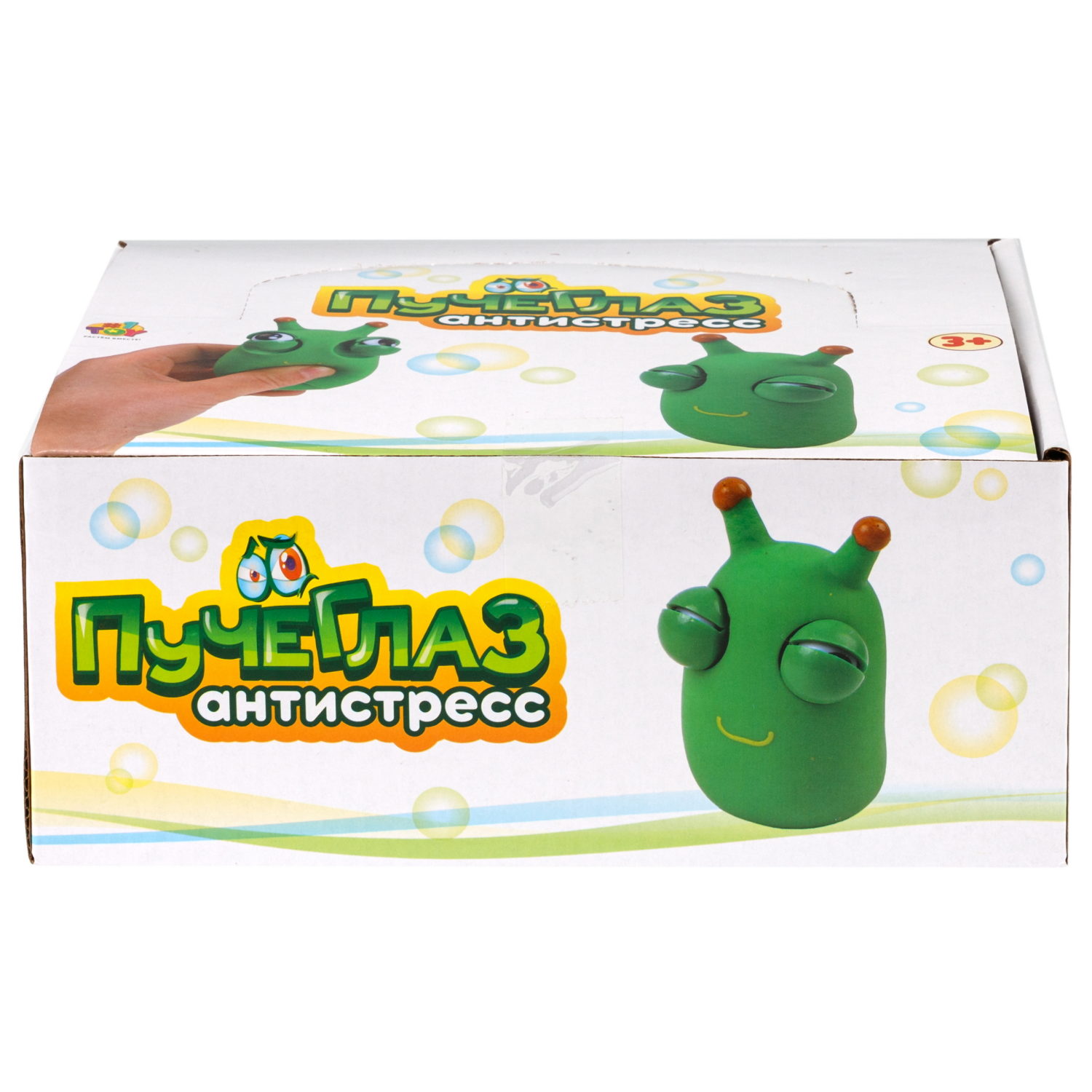 1toy Пучеглаз-антистресс "Улитка" 4,4х4,9х7,3 см, 12 шт. в д/б