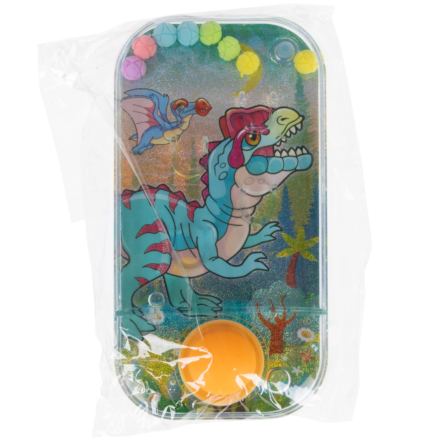 1TOY Игра с водой забрось мячики динозавры, 3 вида в ассортименте