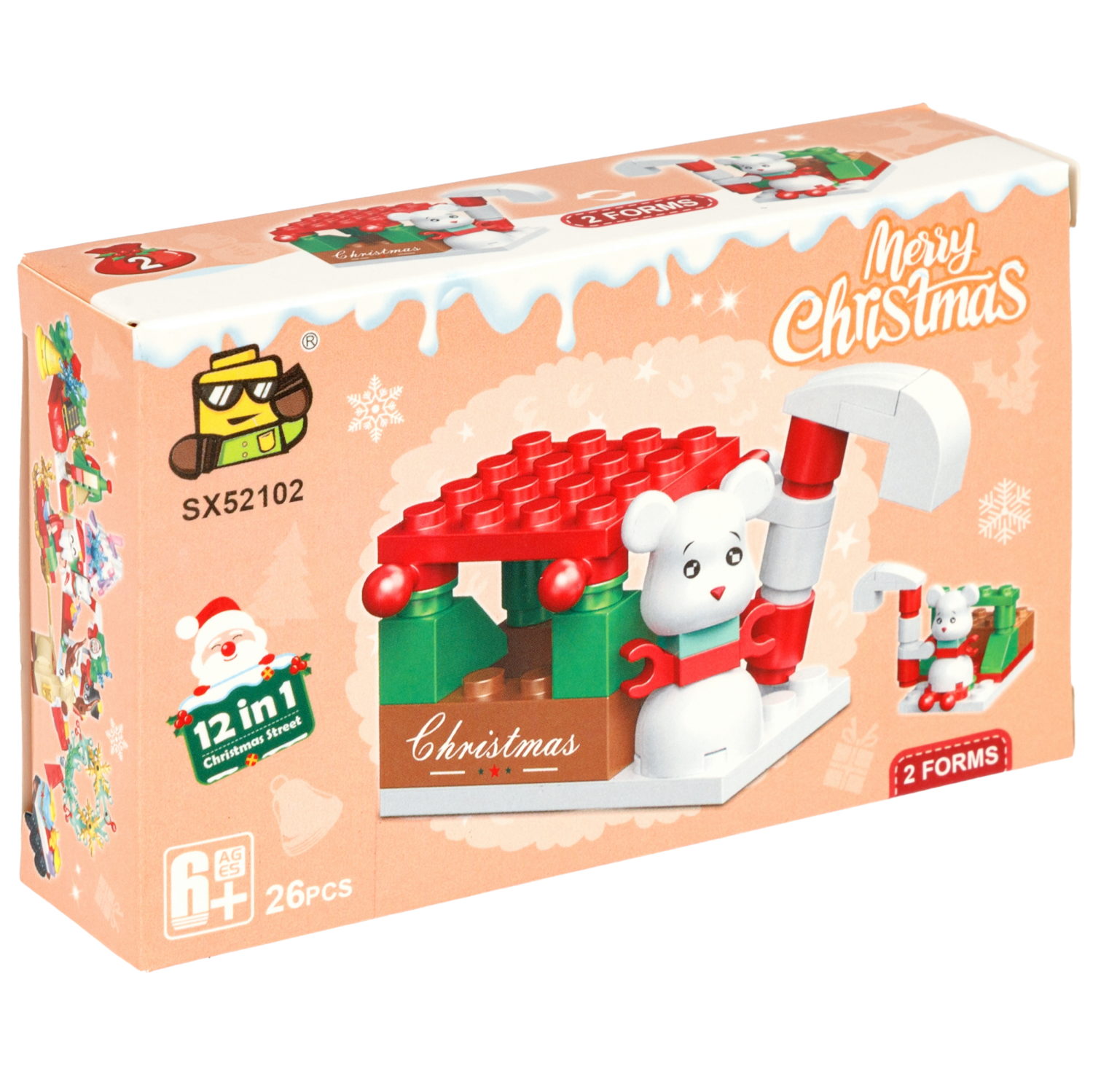 Конструктор 1TOY Blockformers С Новым годом! 12 видов, от 23 до 29 деталей