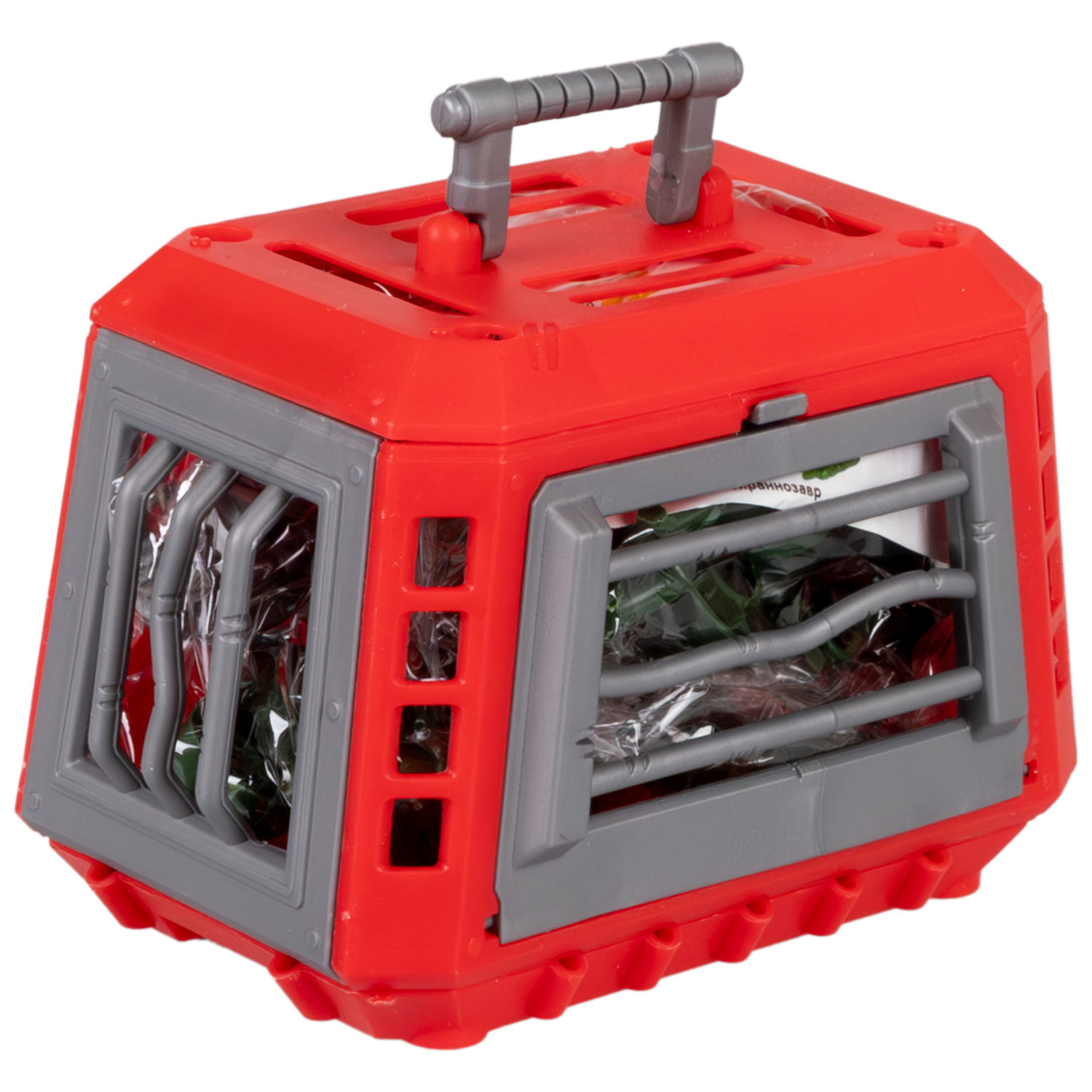 Конструктор 1TOY Динопарк "Клетка с динозавром", с отверткой, винтовой