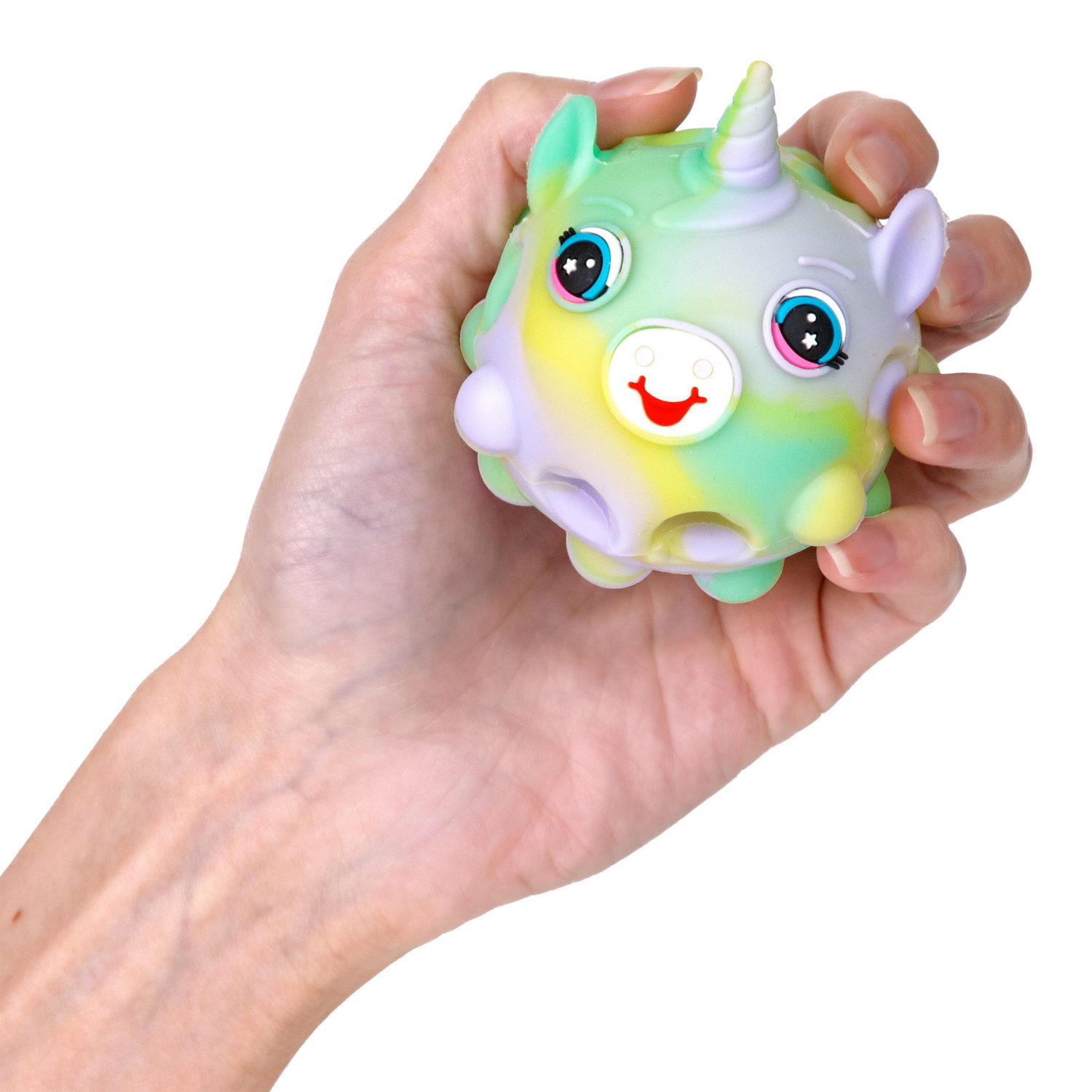 1TOY Жмяка Hit Pop It "Единорог" 7 см, 4 вида в ассортименте