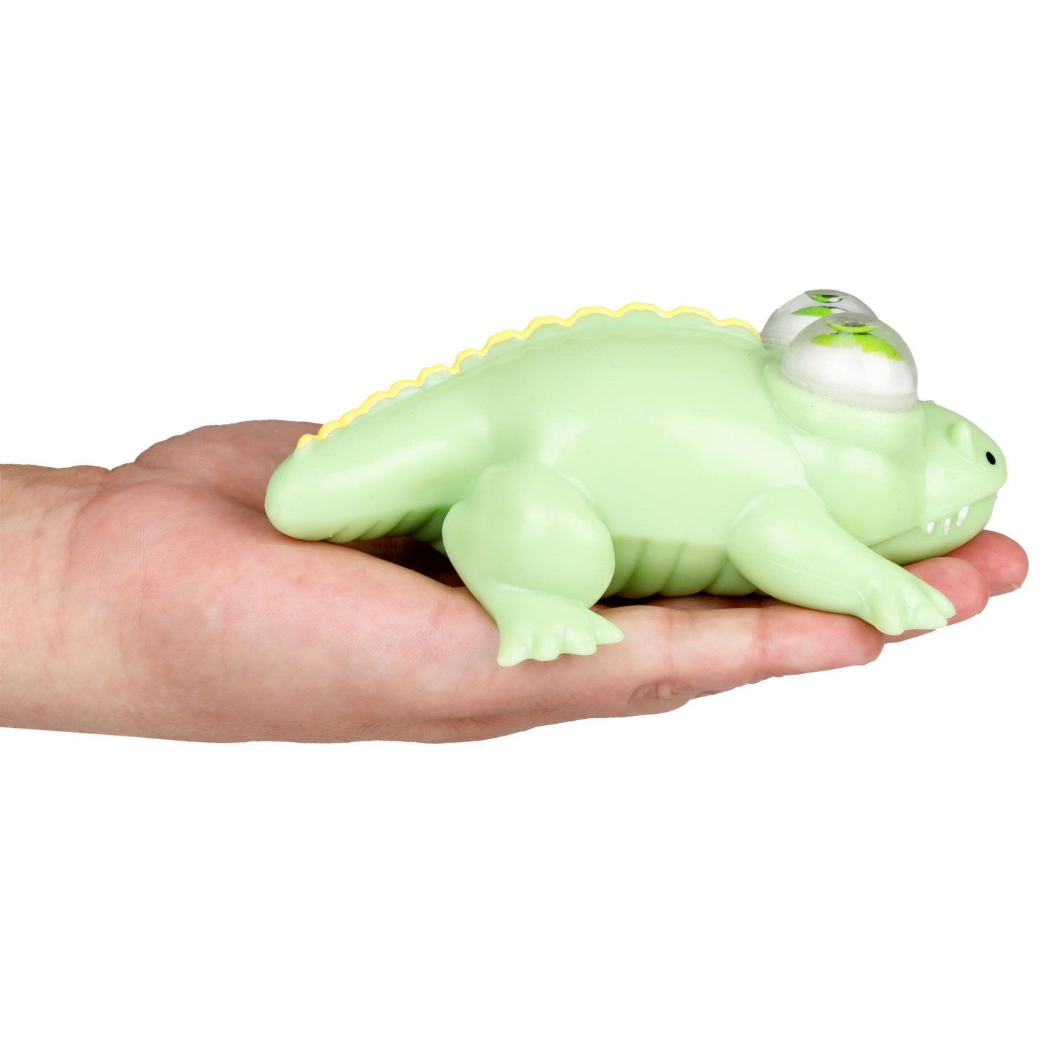 Антистресс-игрушка 1TOY Крутой замес крокодил пучеглаз, 15х11х7см