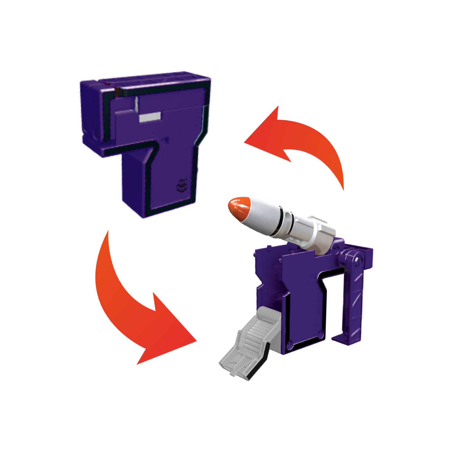 Игрушки трансформеры 1TOY Трансботы Боевой расчет, математика для дошкольников, для девочек и мальчиков, комплект из 10 цифр