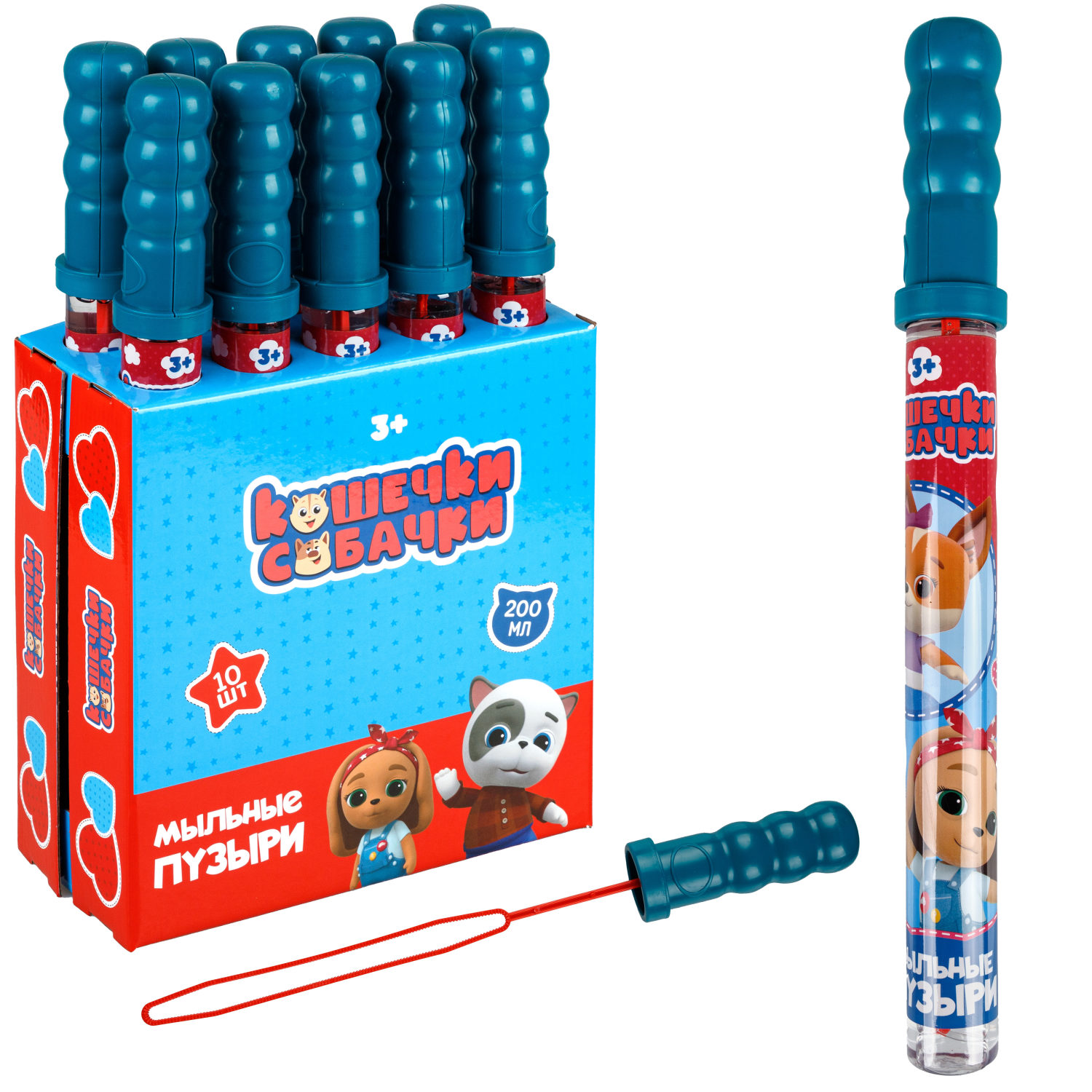 1TOY Кошечки-собачки, мыльные пузыри, 200 мл