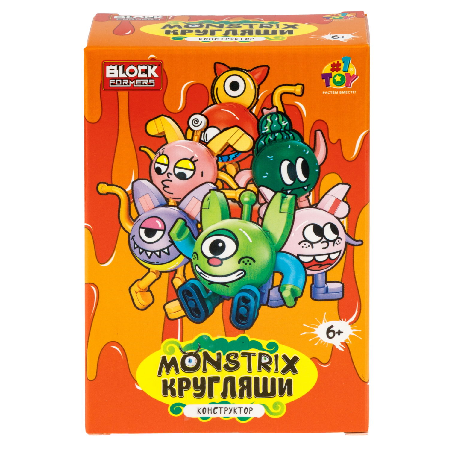 Конструктор 1TOY Blockformers Monstrix: Кругляши, 12 видов