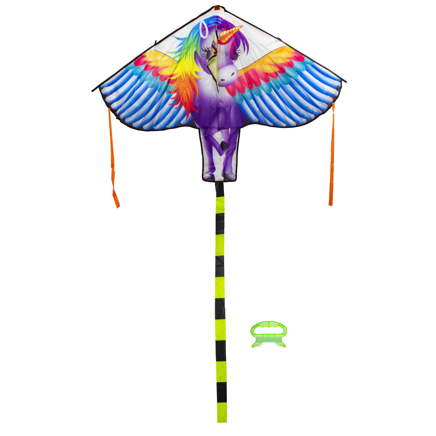 Воздушный змей 1TOY Единорог 140x180 см, леер 50 м