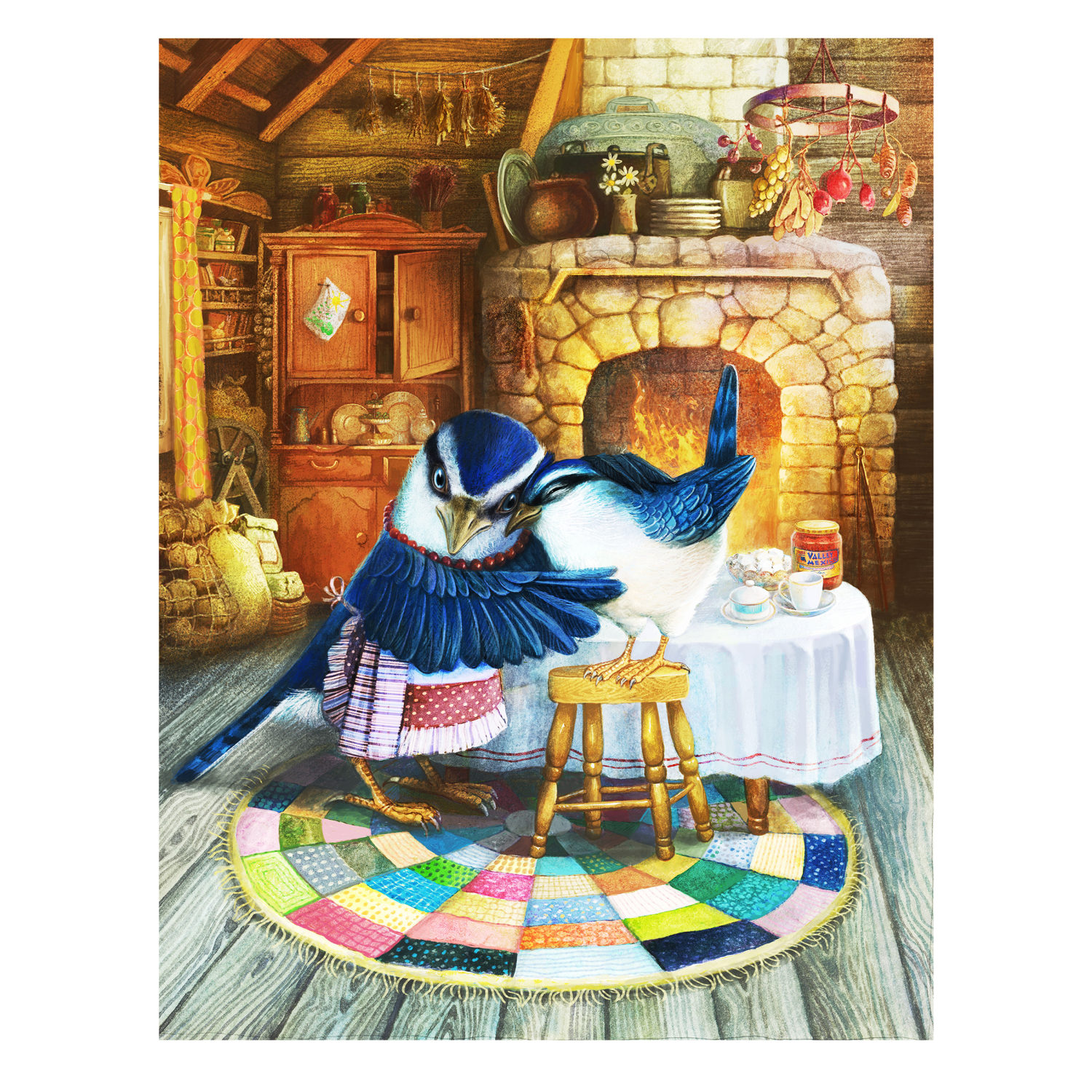 Деревянные пазлы Collection Animation Уютный птичий дом, 80 деталей, 20,5х29 см