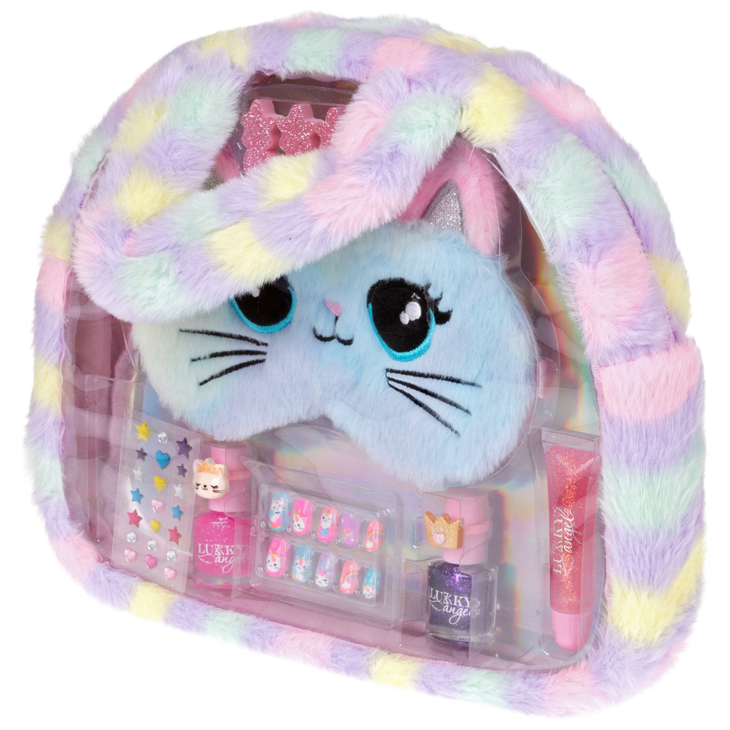 Набор детской декоративной косметики Lukky Angel Sweety Kitty для макияжа век, губ, лица, маникюра и педикюра