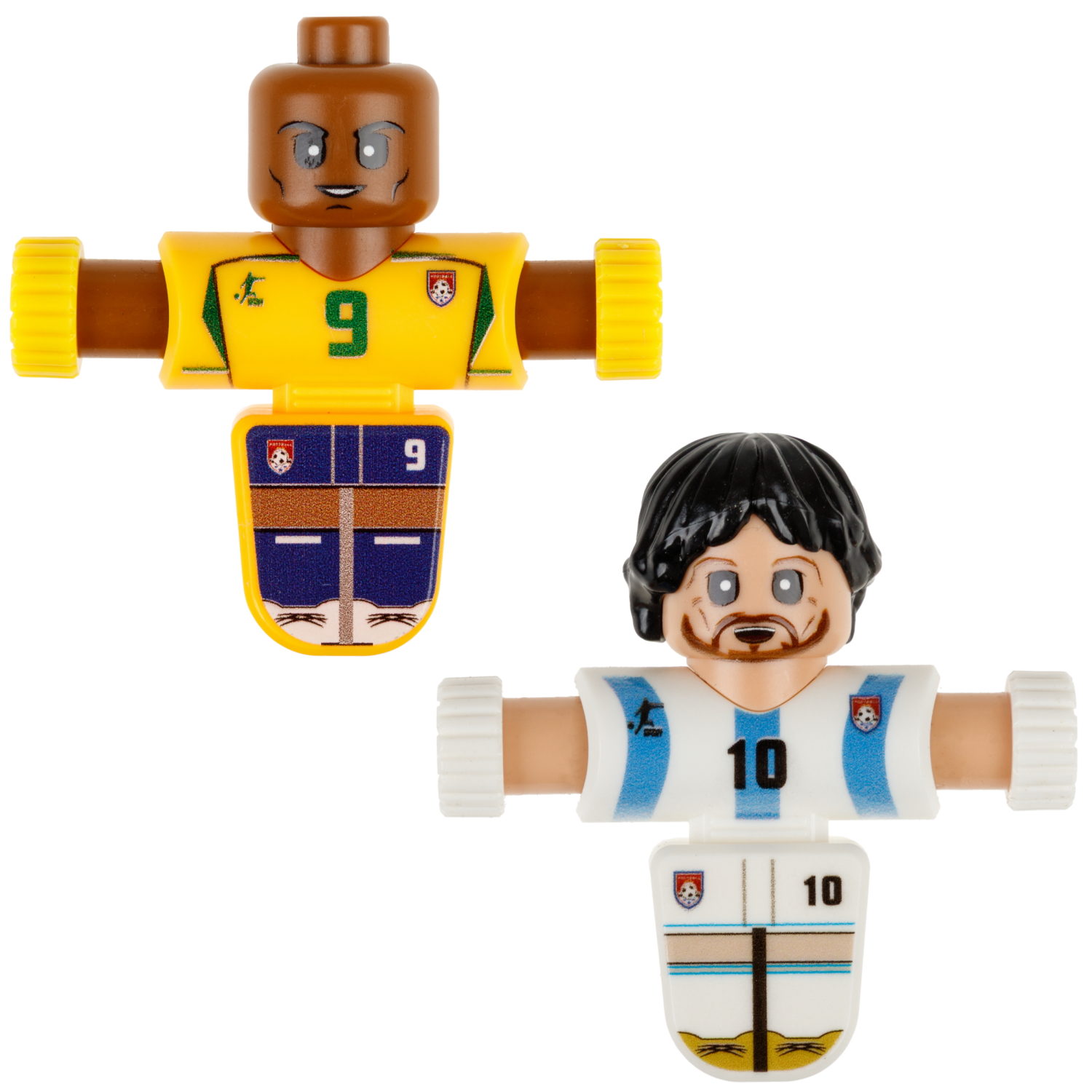 Фиджетбол 1TOY Легенды футбола, настольный футбол Матч Аргентина - Бразилия