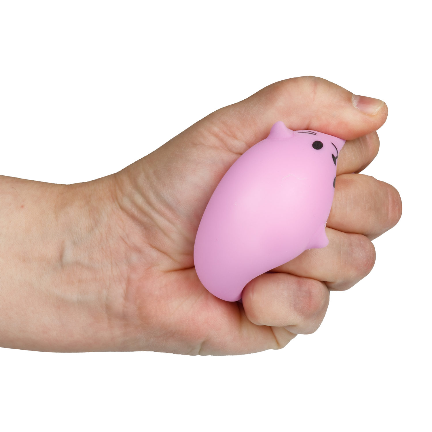 Антистресс-игрушка для рук 1TOY Крутой замес Котик, жмякалка, мялка, тянучка, 7 см