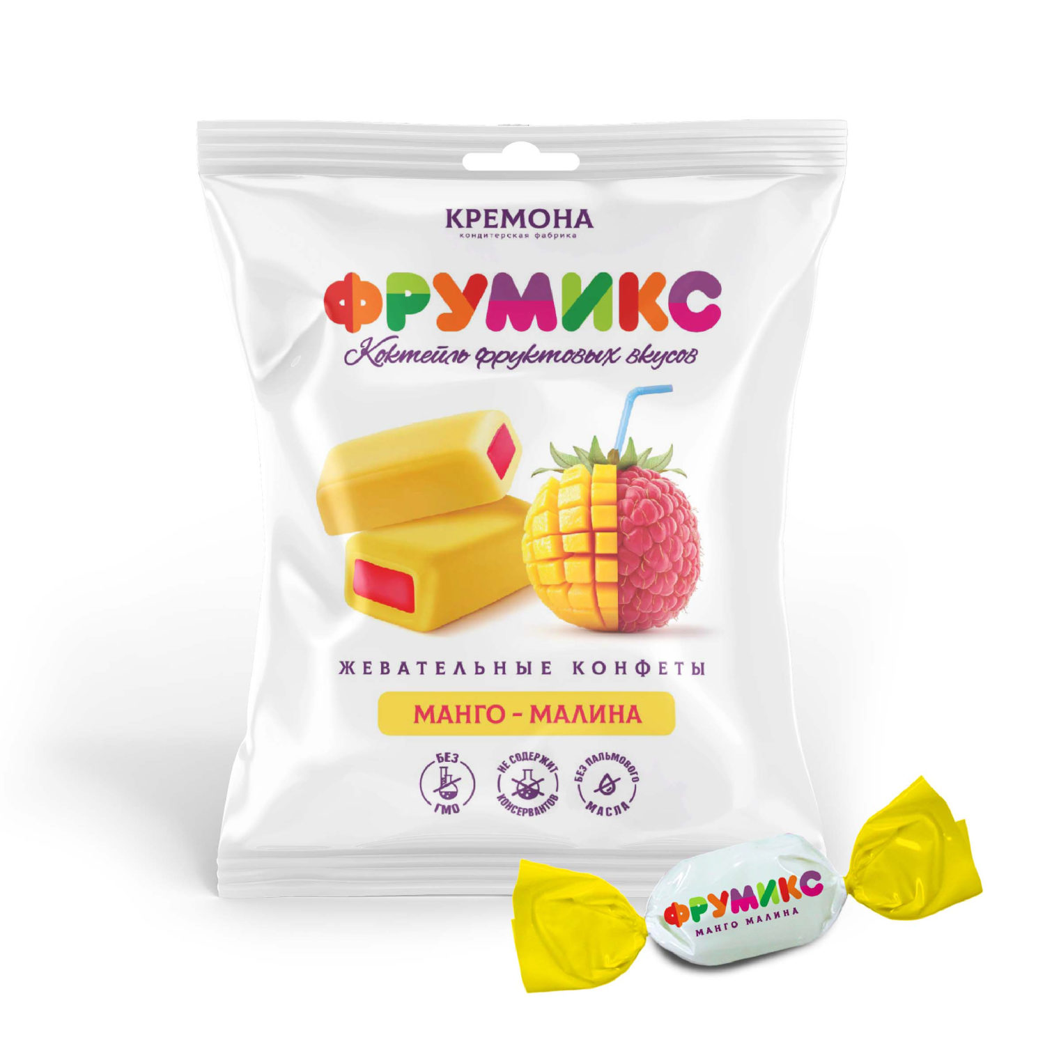 ФРУМИКС Жевательные конфеты манго/малина, 45г х 16