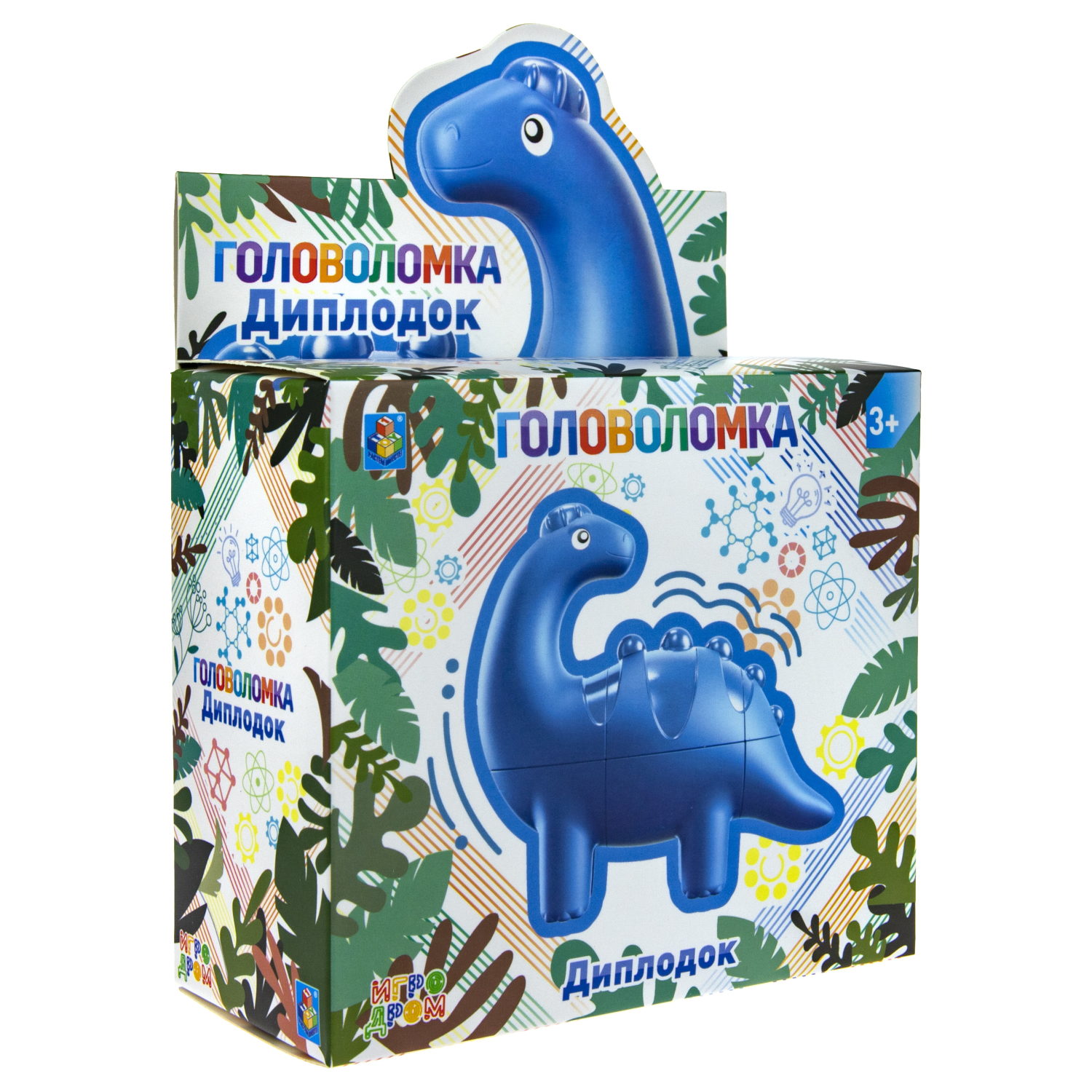 1TOY Головоломка динозавр "Диплодок", кор. 12*5,7*7,5см