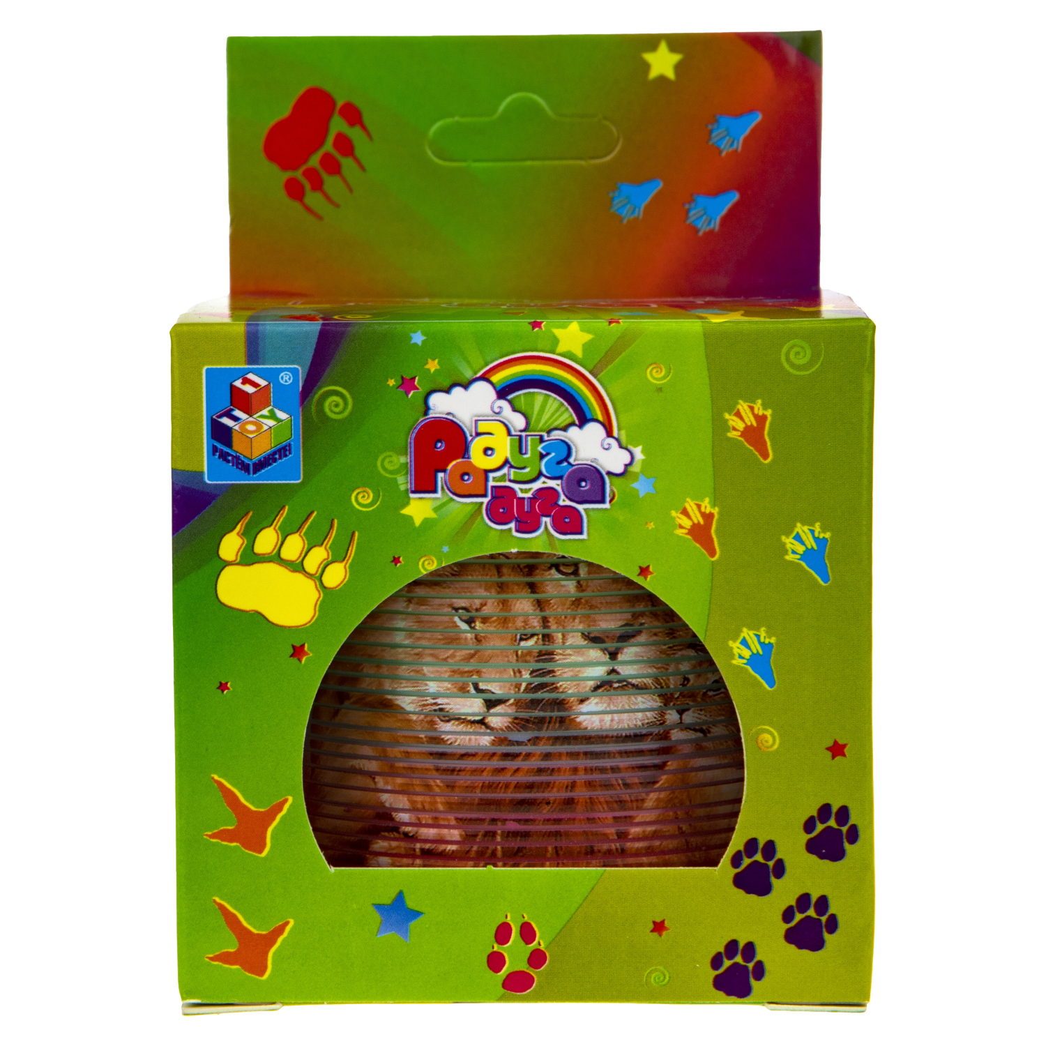 Пружинка радуга 1TOY «Радуга-дуга» Сафари, 6,5*6,5 см, 4 вида в ассортименте