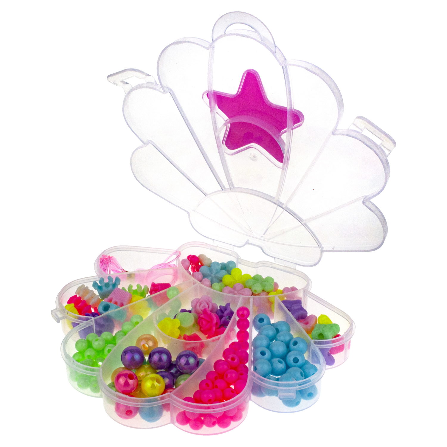 1TOY набор бусин "Bijou DIY" Ракушка, 200 бусин