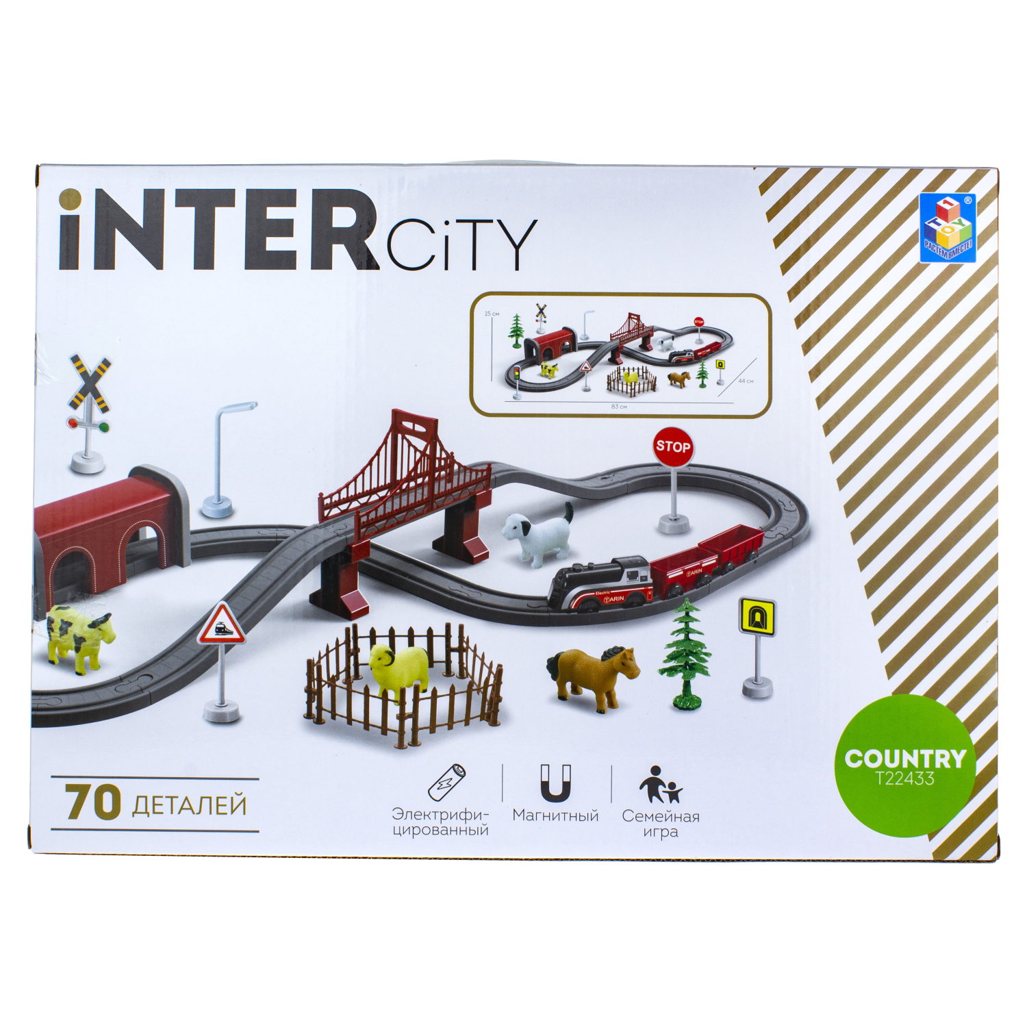 Железная дорога 1TOY InterCity Country "Экоферма"