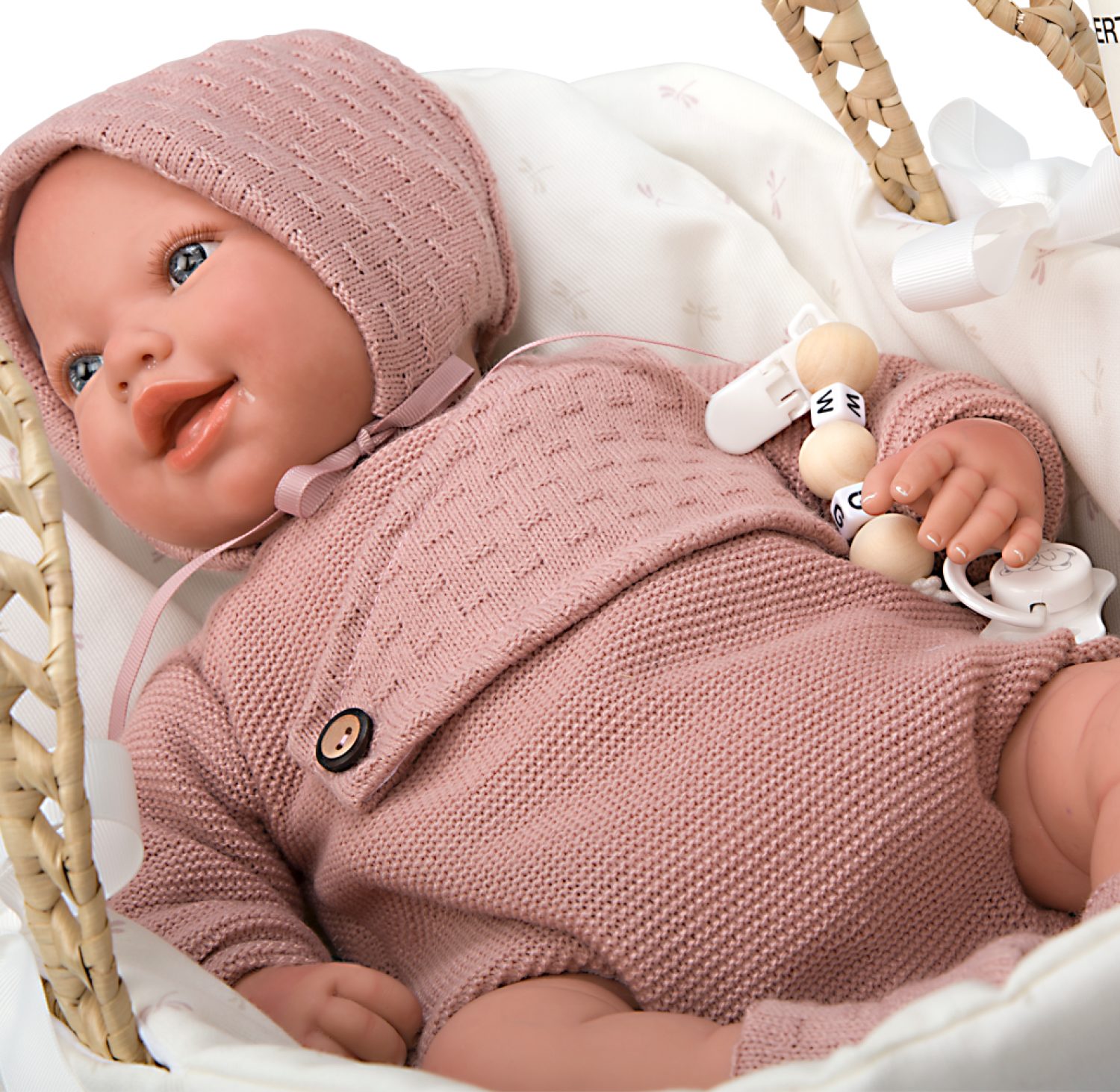 Кукла Arias ReBorns Avana мягкое тело, новорождённый пупс с аксессуарами, 45 см