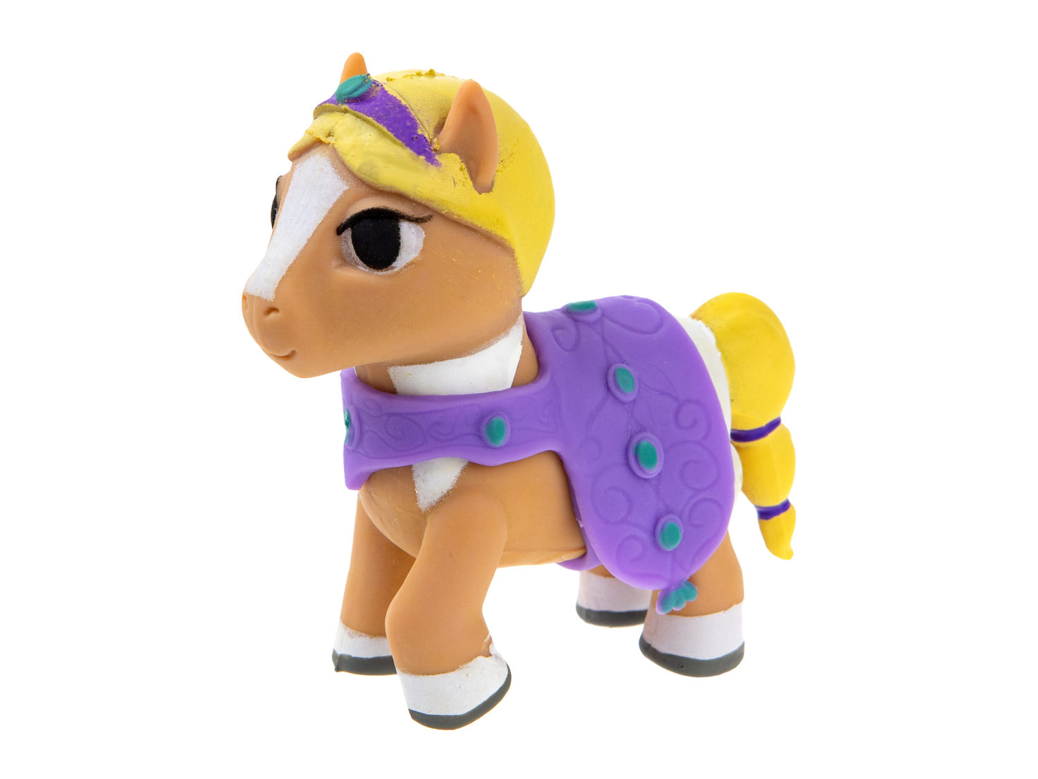 1TOY Пони на фасоне Ириска, пони тянущиеся в костюмчиках 10см,  пакет с окном, 12 шт в д/б