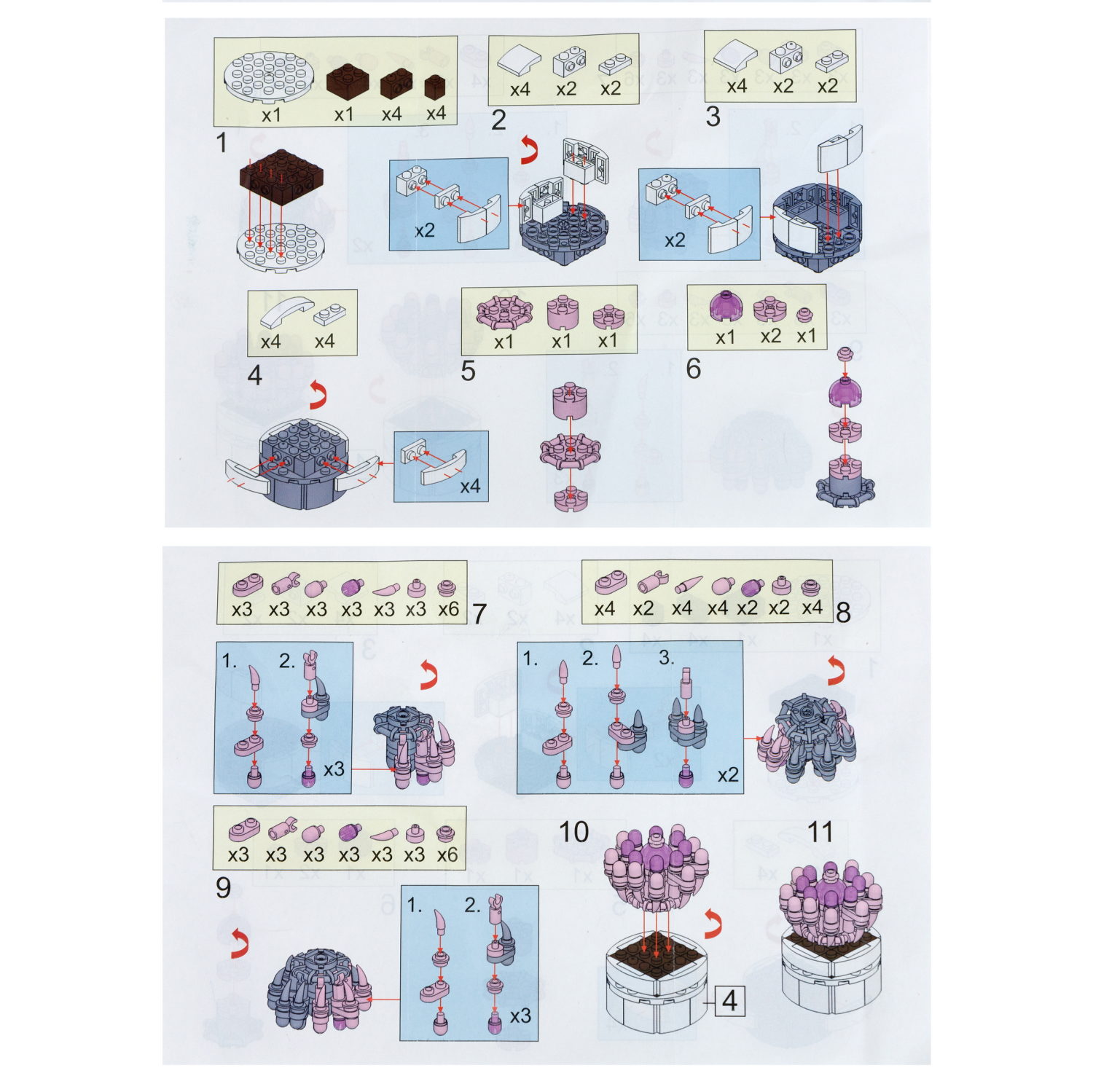 1TOY конструктор Blockformers "Цветы пустыни", 12 видов в ассортименте