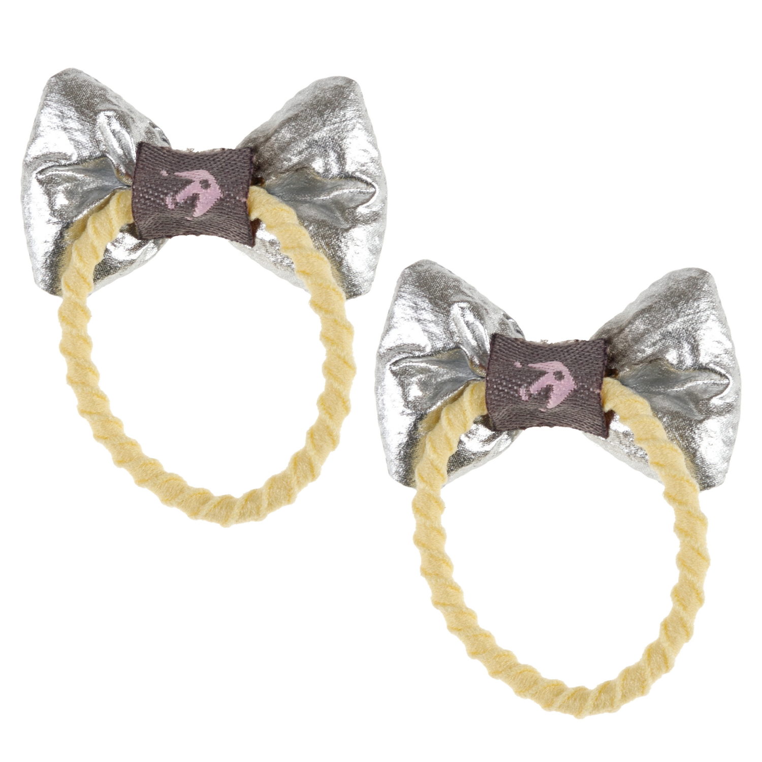 Lukky Fashion набор из 3 аксес.д.волос Бантики "Металлизированная кожа":2 резинки,1 заколка-зажим,5 цв.микс